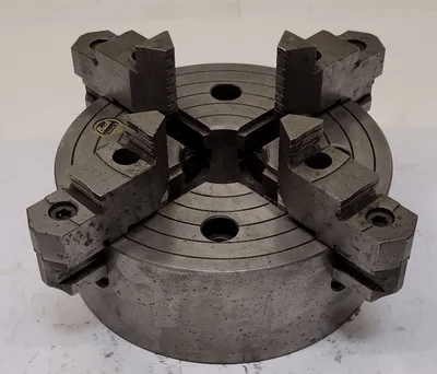 BUCK 6408R LATHE CHUCK, 8" 4 JAW, REQUIRES BUCK ADAPTER PLATE - MACHINE TOOLING