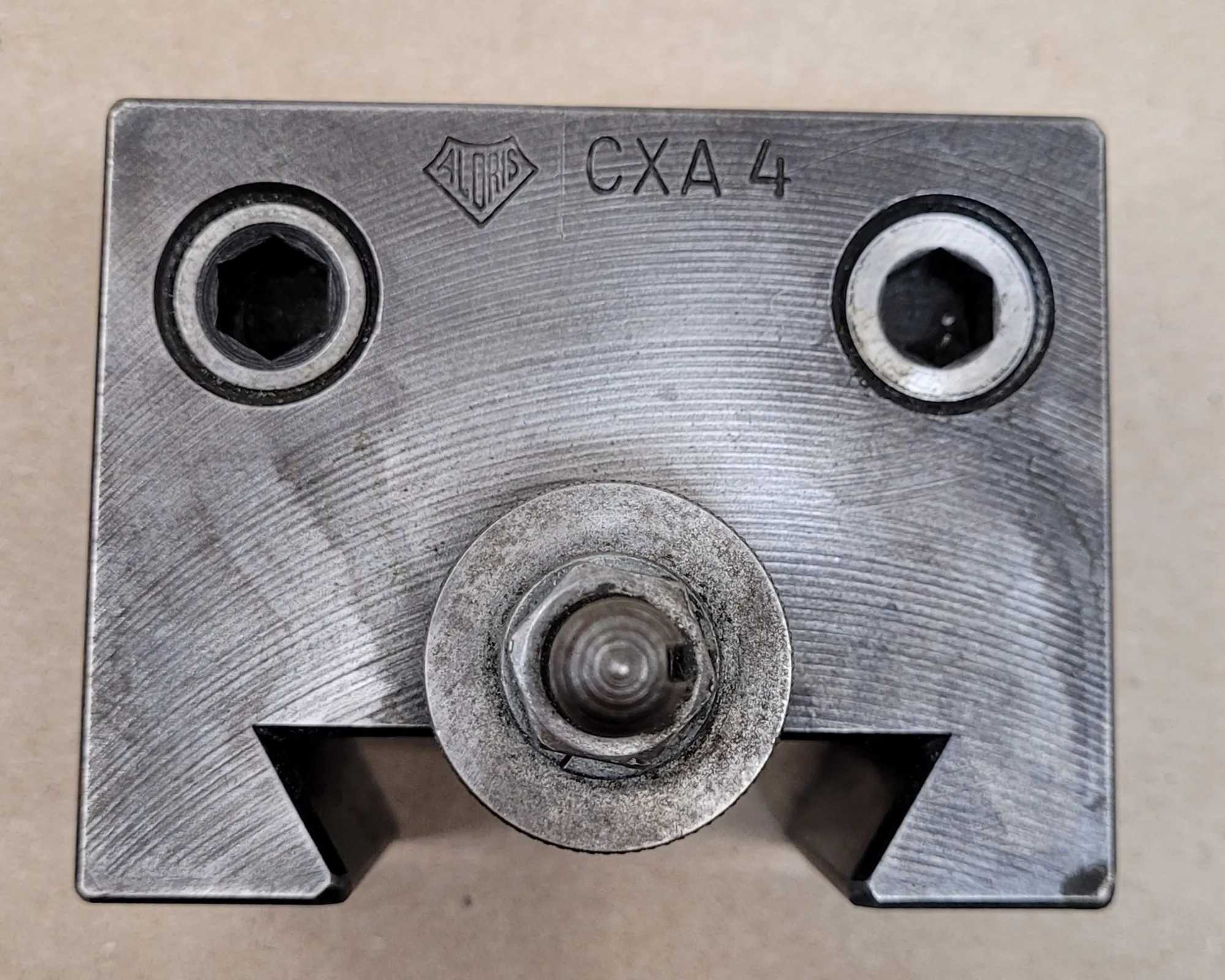 ALORIS CXA 4 BORING BAR HOLDER, 13-18" SWING, 1" CAPACITY, 2-1/4" WEDGE, 1" CENTERLINE HEIGHT - MACHINE TOOLING