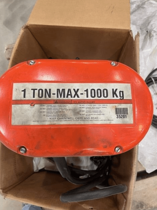 2008 CM L 1 TON ELECTRIC CHAIN HOIST - ELECTRIC HOISTS