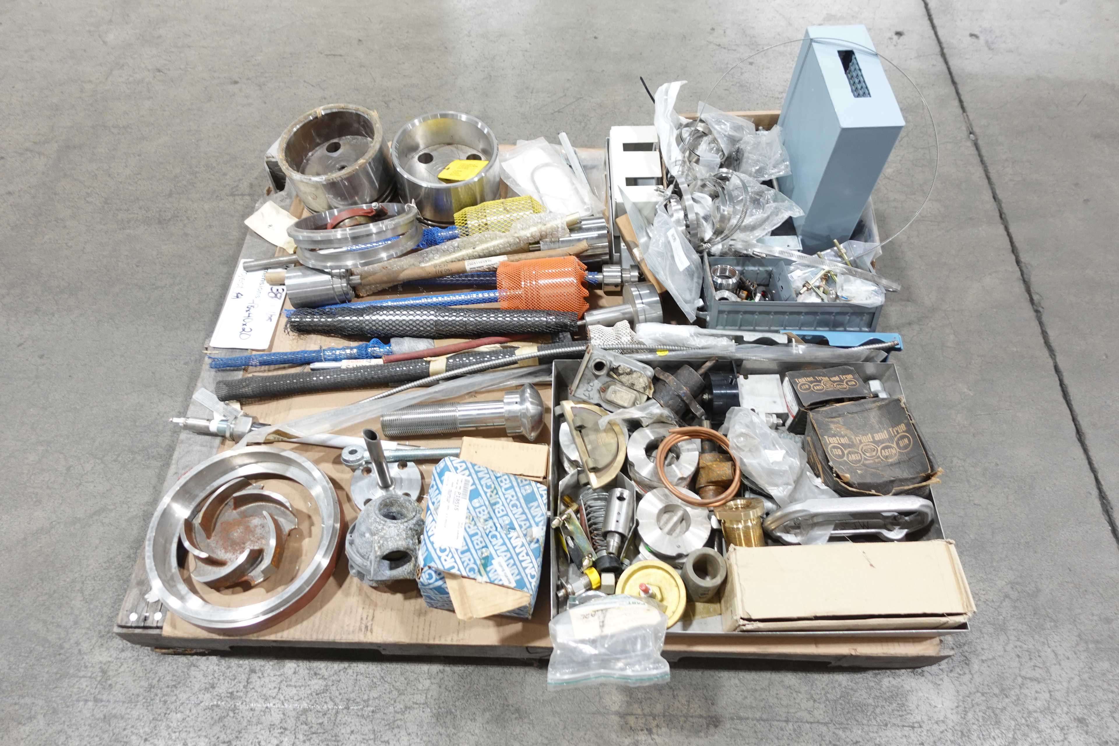 LOT OF SCRAP METAL, 380 LBS (WEIGHT INCLUDES PALLET) - MISCELLANEOUS