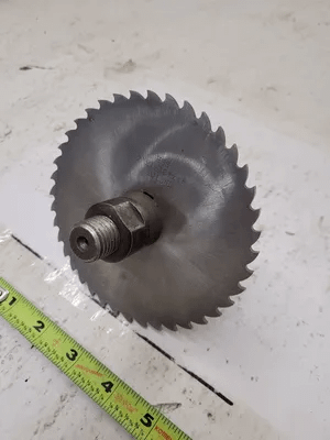 POLAND HSS SLIT SAW, 5" DIAMETER, 3/32" THICK, 1" ARBOR HOLE - MACHINE TOOLING