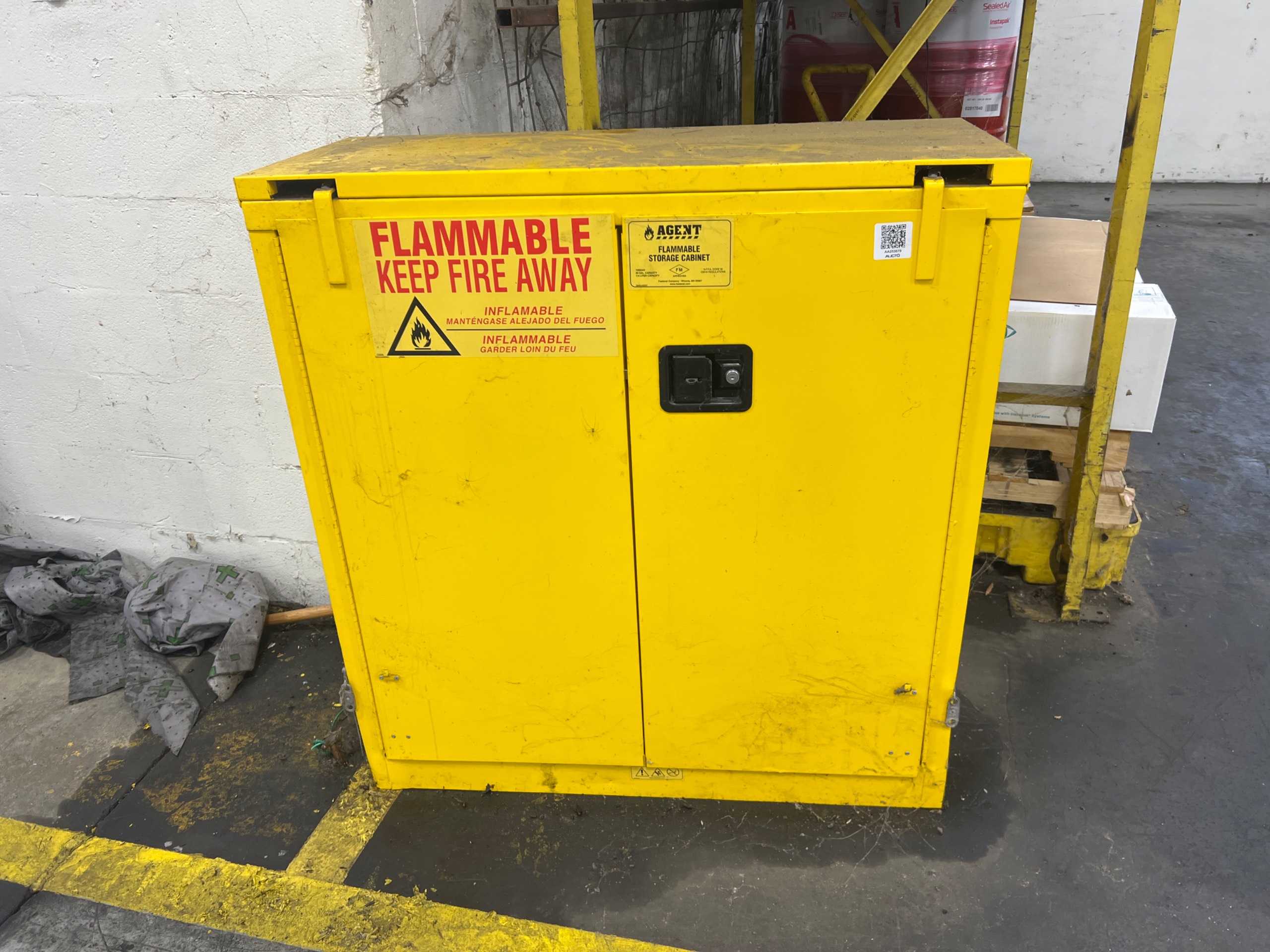 AGENT D843 FLAME PROOF STORAGE CABINET - FLAME PROOF STORAGE CABINET