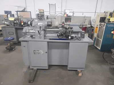 HARDINGE HLV-H-EM TOOL ROOM LATHE, 11" X 18", 125-3000 RPM, INCH/METRIC THREADING - MANUAL LATHES