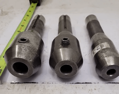 SHARS TOOL R8 TOOL HOLDERS, END MILL HOLDERS, LOT OF 3 (5/8”, 1/2”, 3/8” BORE DIAMETERS) - MACHINE TOOLING