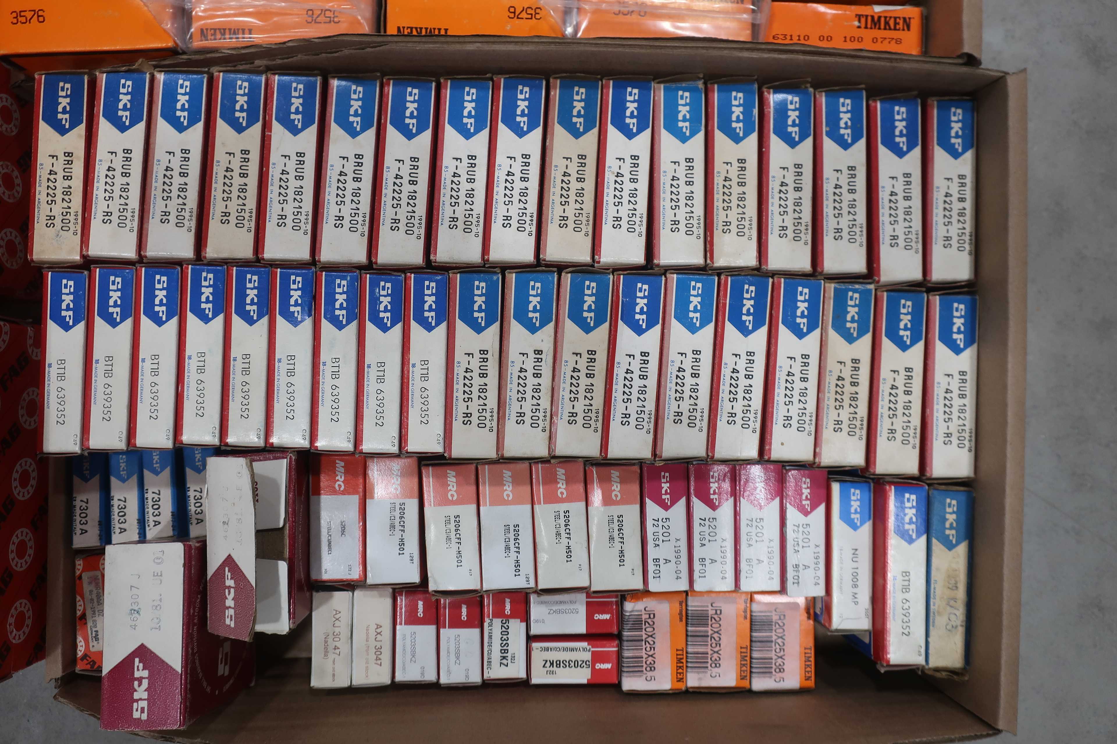 SKU 1739236 - PALLET OF ASSORTED BEARINGS, TIMKEN, INA, FAG, NTN, SKF - BEARINGS