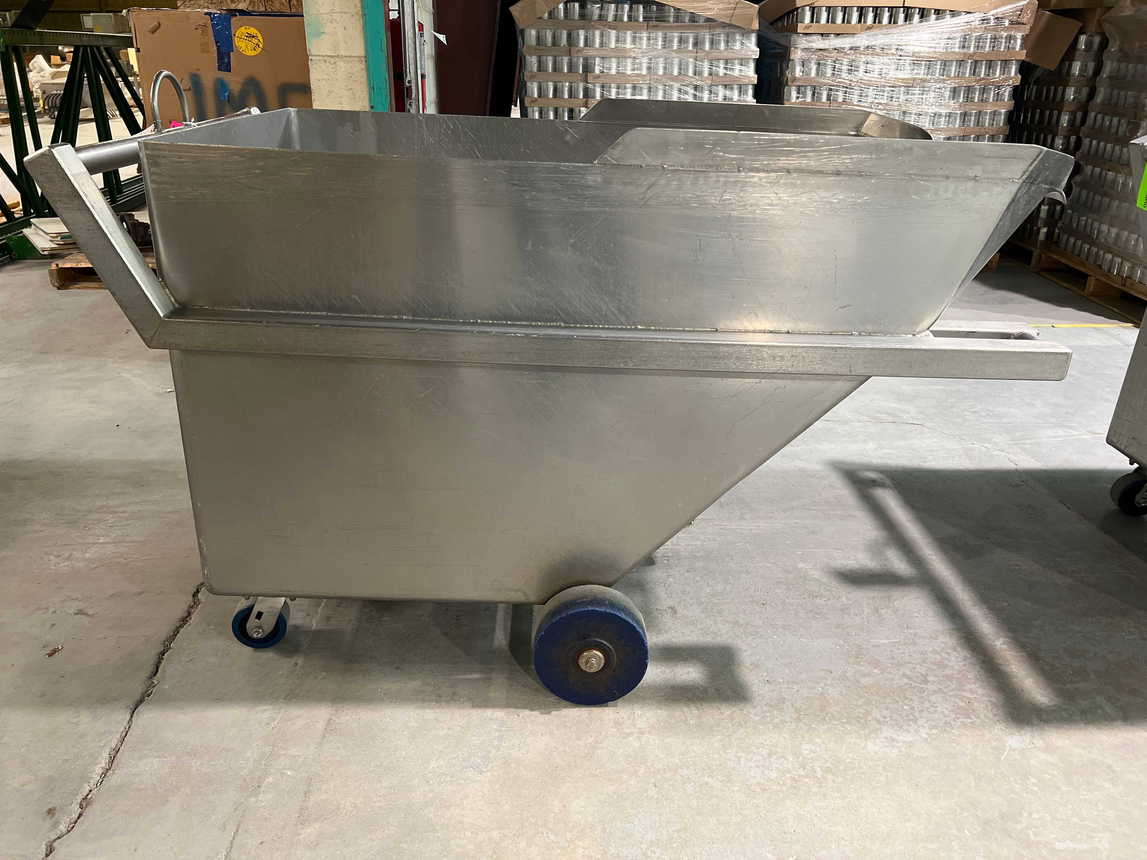 Stainless Steel Dump Cart Hopper - ROLLING CARTS