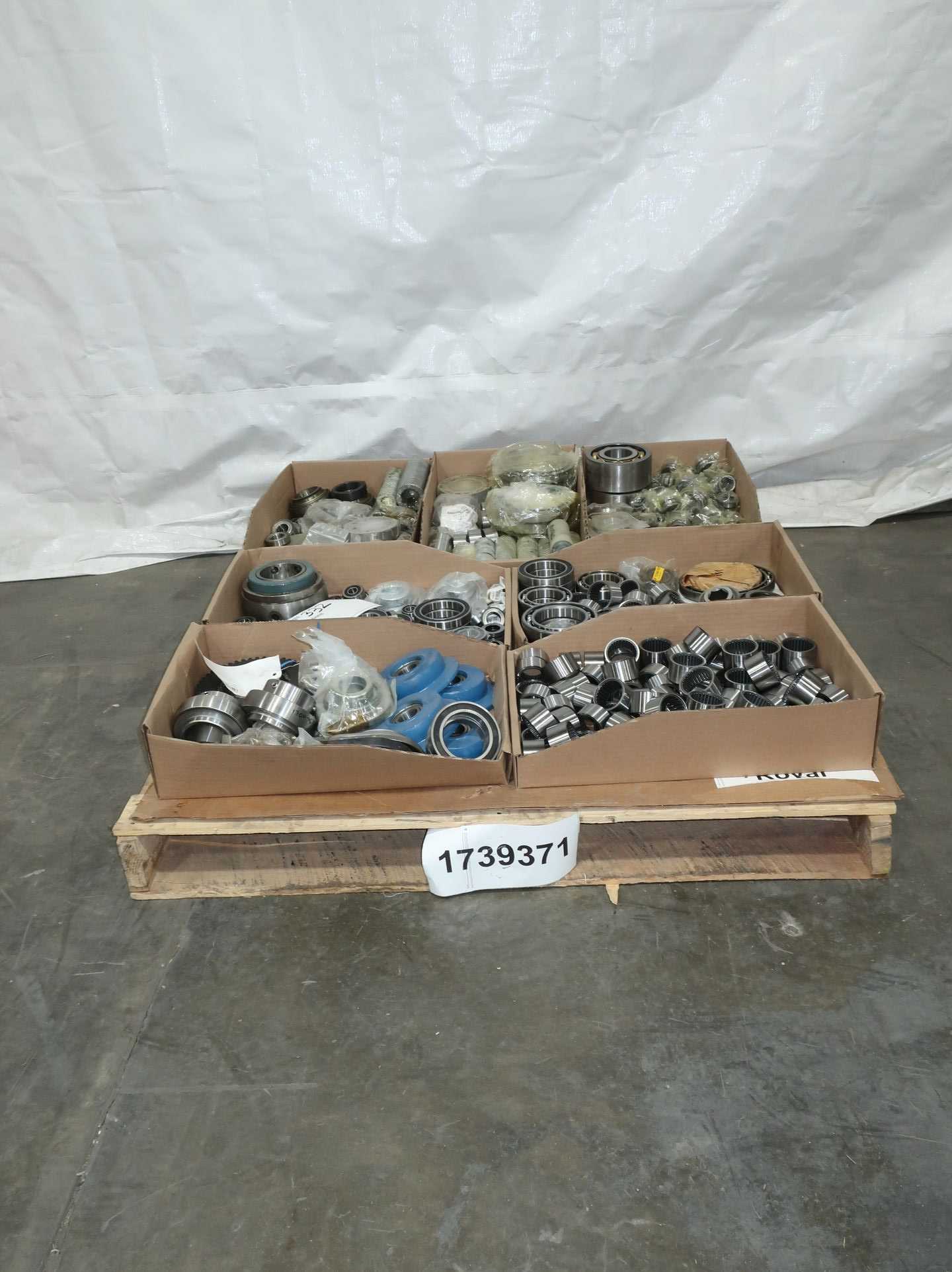SKU 1739371 - PALLET OF ASSORTED BEARINGS, ROLLER, BALL, NEEDLE, MOUNTED