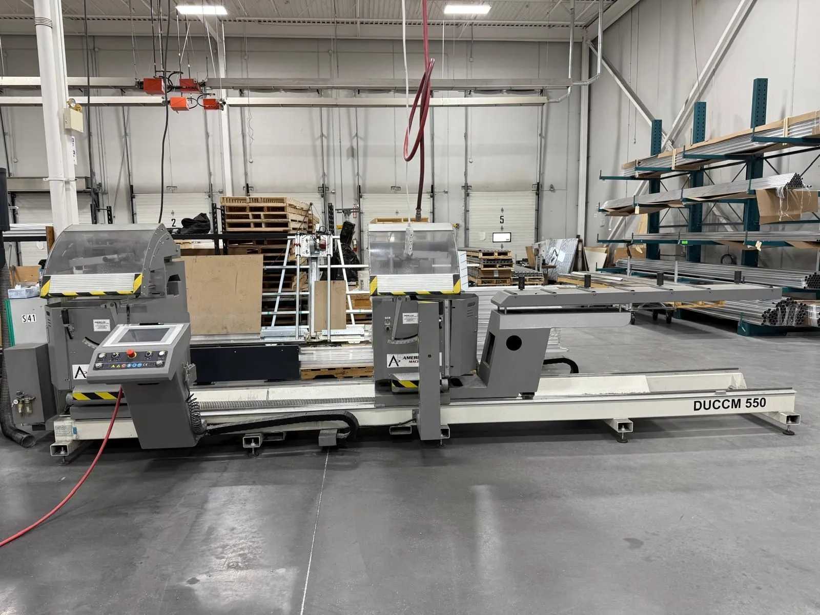 2017 MEPAL ITALIA REMIX DUCCM 550 CNC DOUBLE COMPOUND MITRE SAW 4M 21.6IN BLADES 2X4HP 220V - METAL SAWS