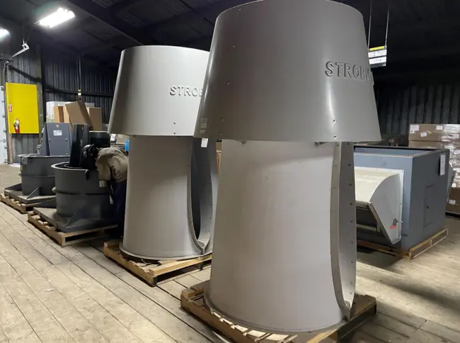 QTY: 2 STROBIC AIR TS3L300D12 30,000 CFM 30HP EXHAUST FANS - undefined