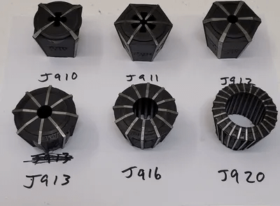 JACOBS RUBBER FLEX COLLETS - SET OF 6 - VARIOUS SIZES (J910, J911, J912, J913, J916, J920) - MACHINE TOOLING