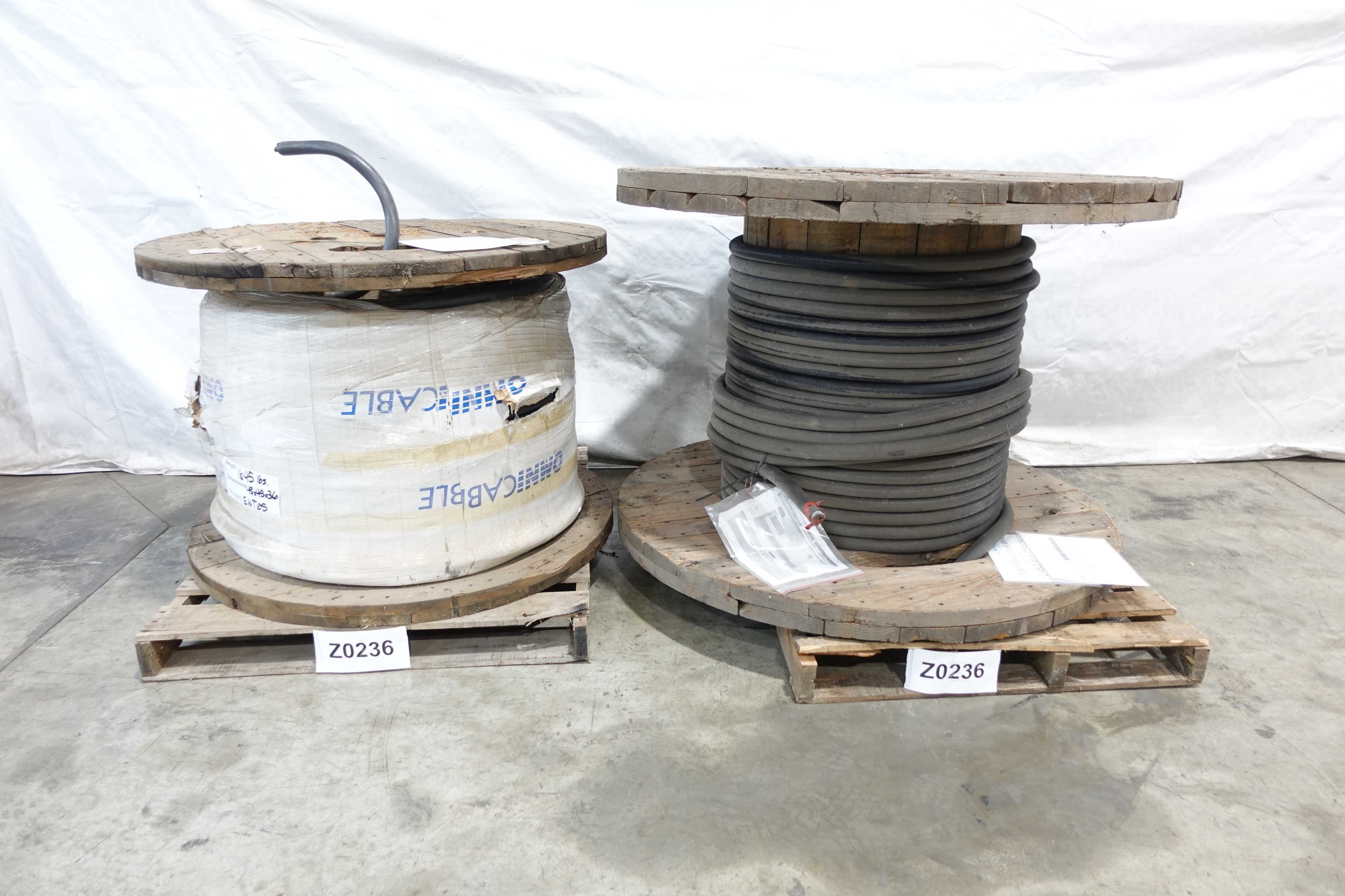 2 SPOOLS OF ASSORTED INSULATED WIRE