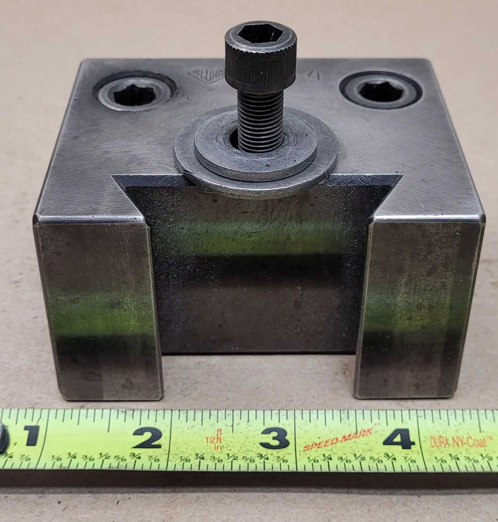 ALORIS CXA 4 BORING BAR HOLDER, 13-18" SWING, 1" OR 3/4" BAR CAPACITY, 1.0000" CENTER HEIGHT - MACHINE TOOLING