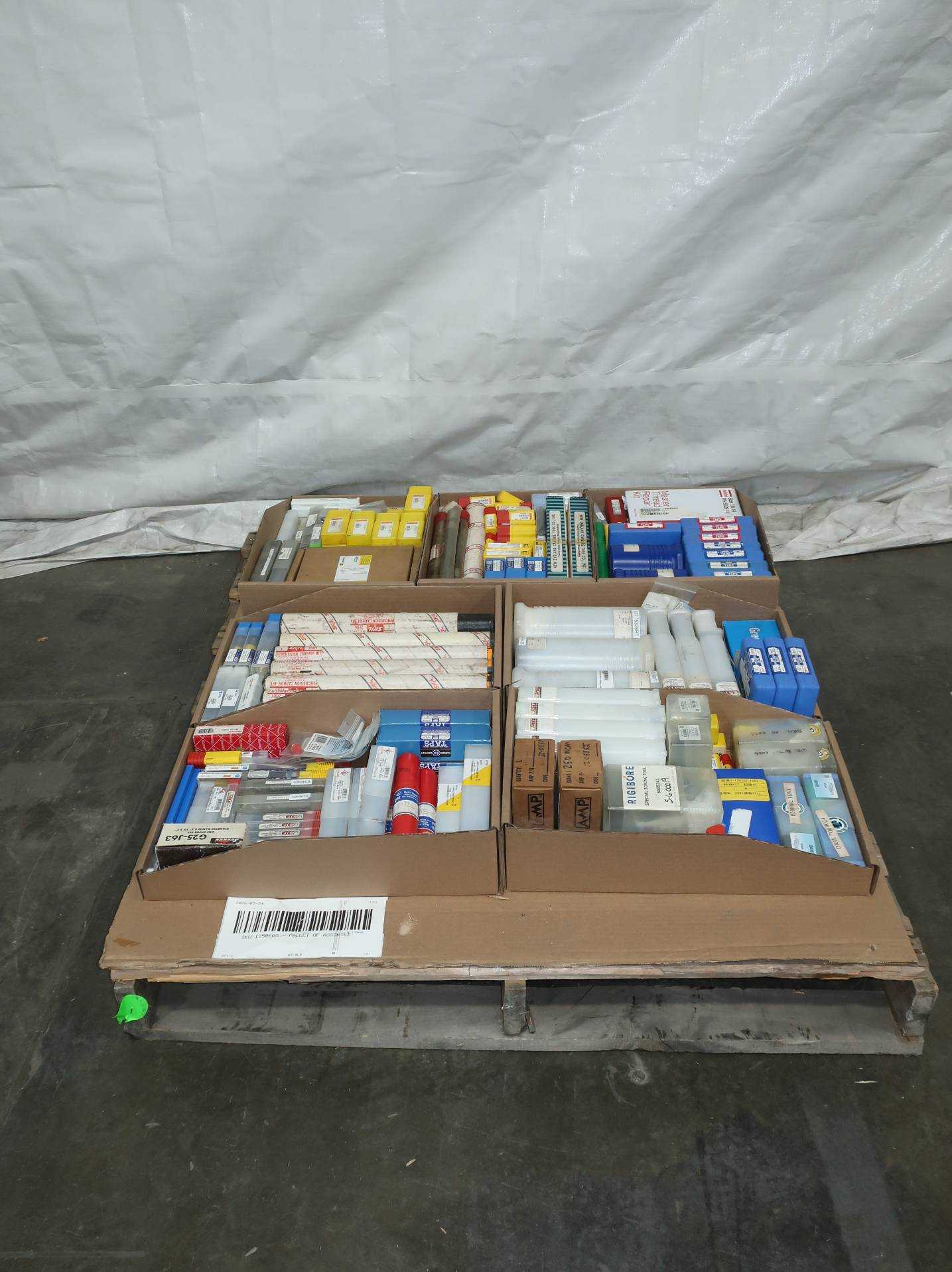 SKU 1750605- PALLET OF ASSORTED METALWORKING TOOLING - MACHINE TOOLING