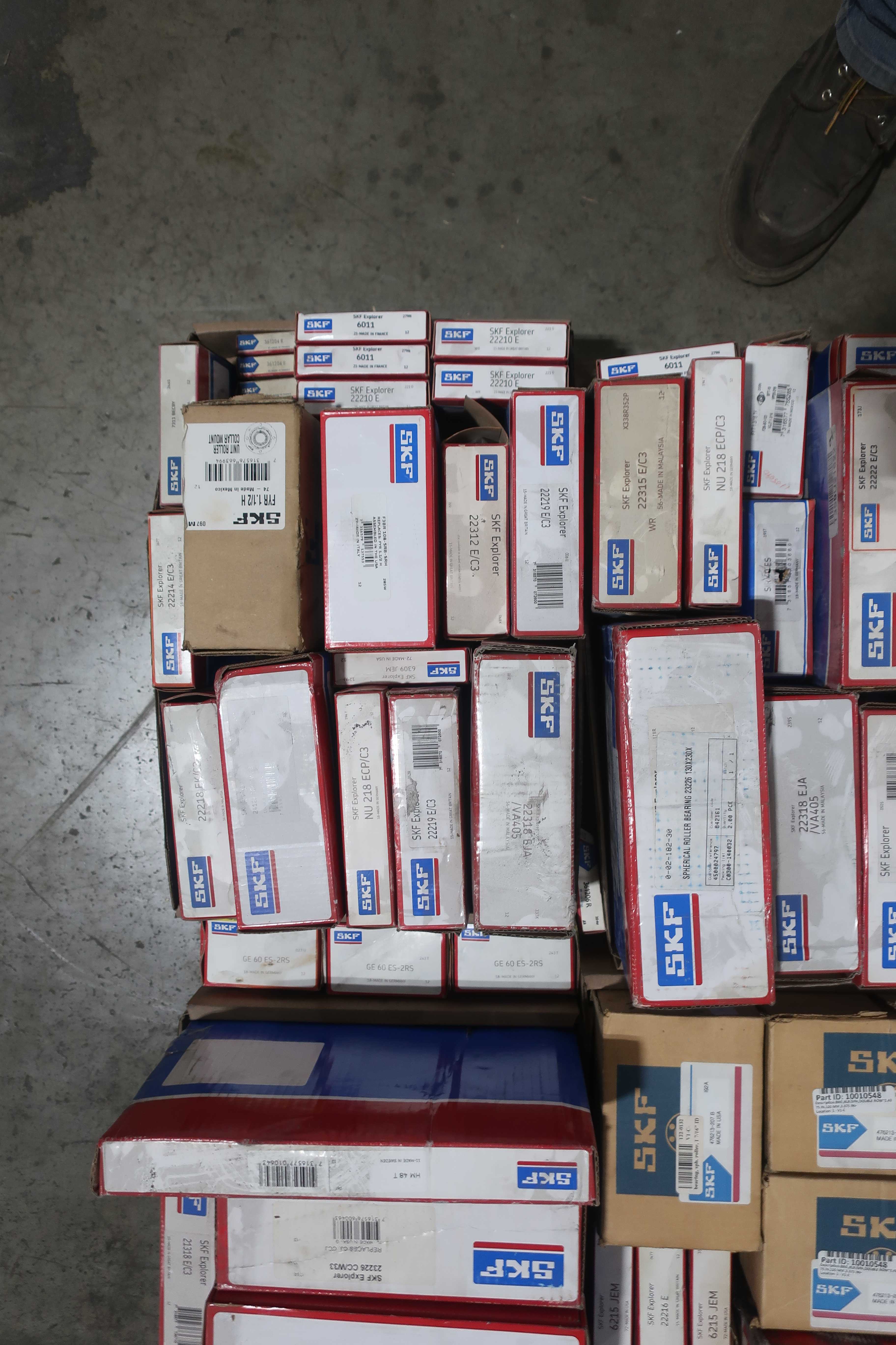 SKU 1749080 - PALLET OF ASSORTED SKF BEARINGS - BEARINGS