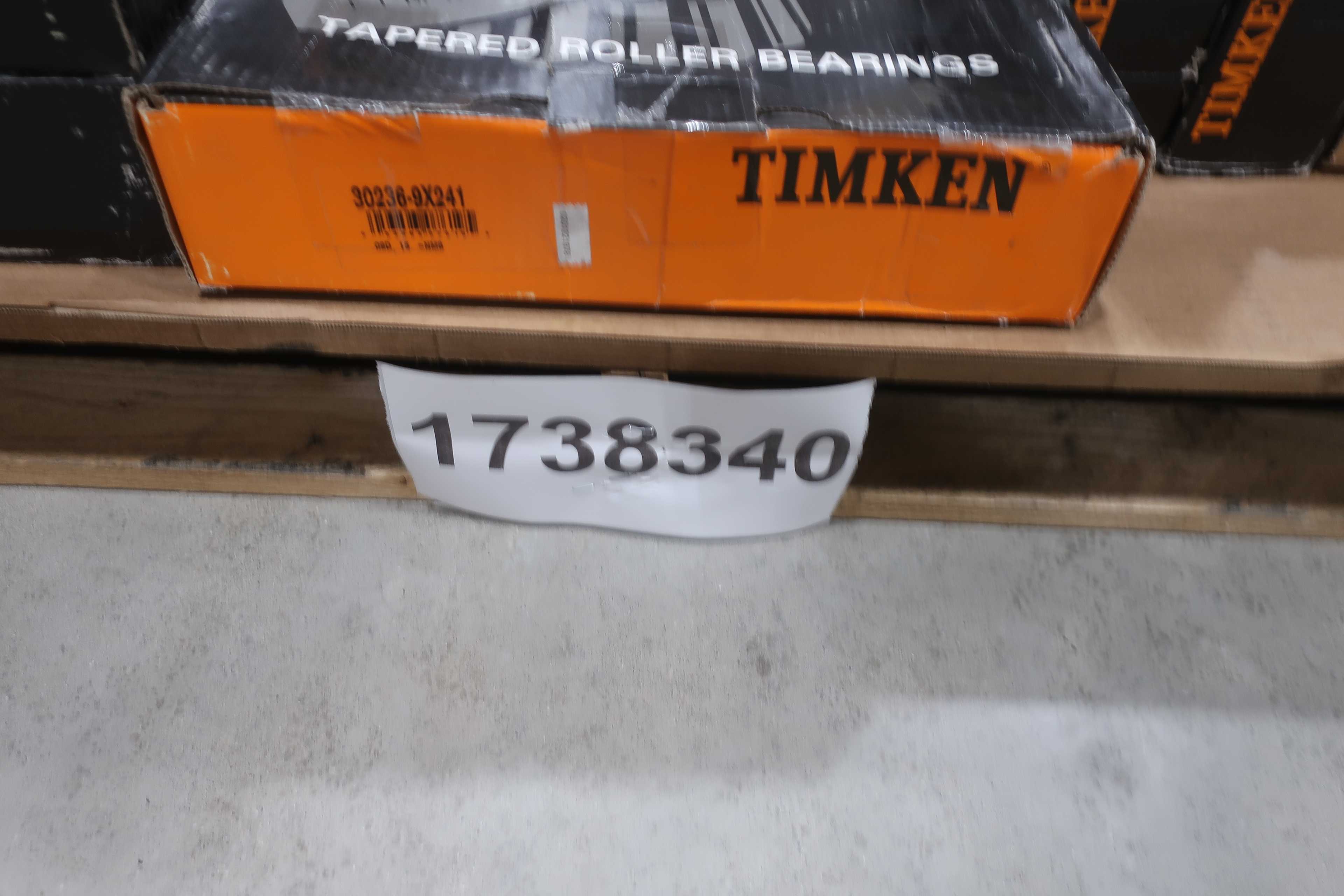 SKU 1738340 - PALLET OF ASSORTED BEARINGS, TIMKEN, INA, SKF, FAG - BEARINGS