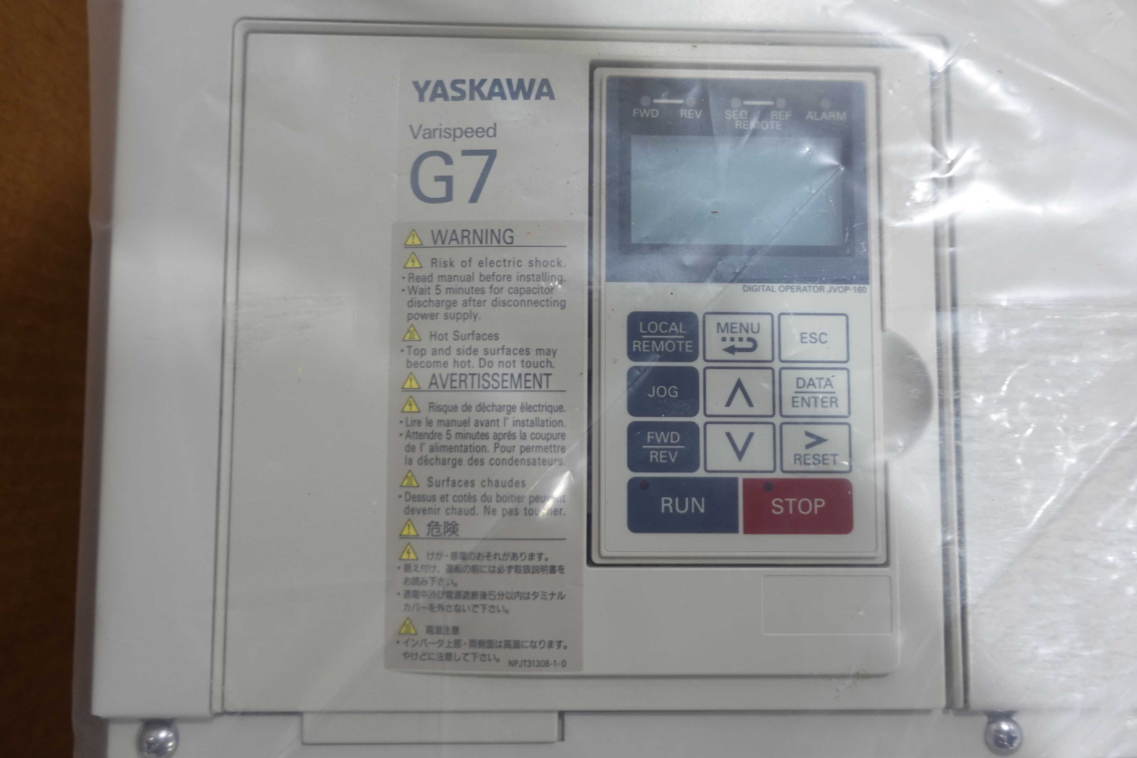 YASKAWA VARISPEED G7 VFD MOTOR DRIVE, 480V, 270A - MOTOR DRIVES