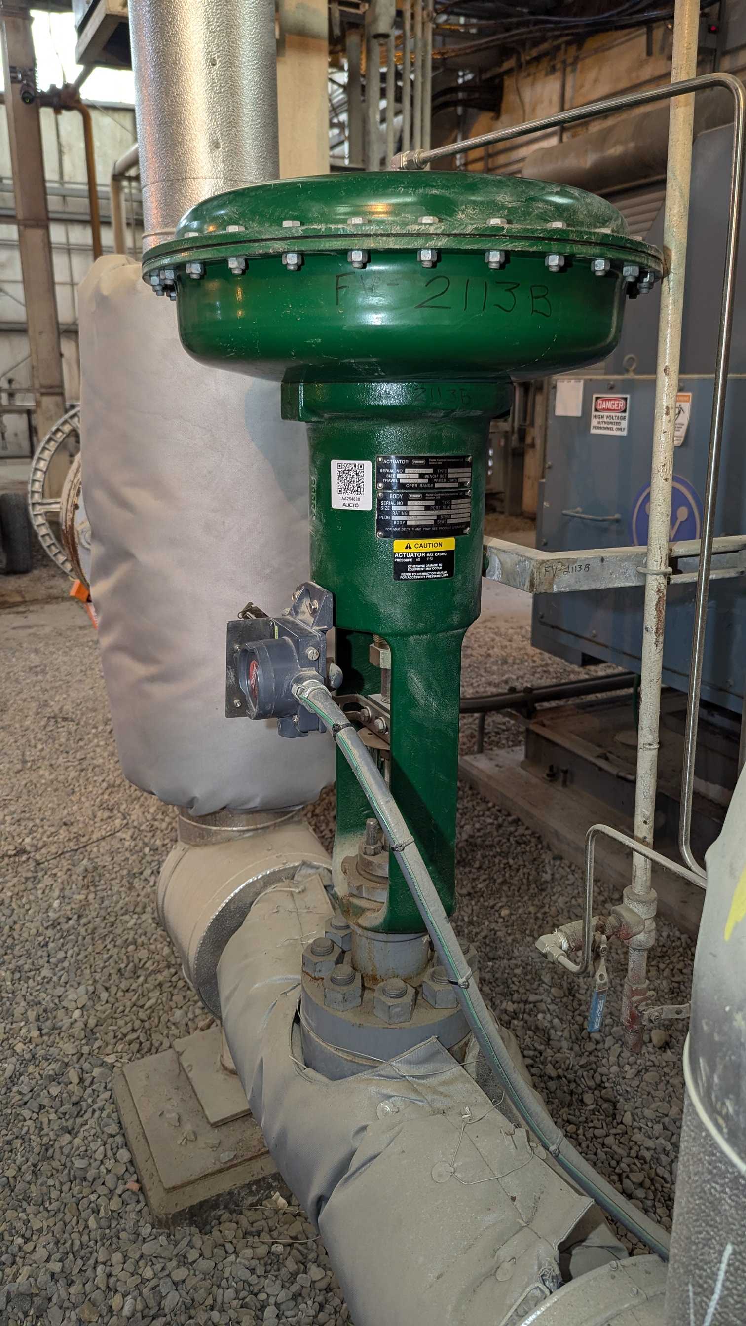 FISHER HPS CONTROL VALVE & 657 ACTUATOR ASSEMBLY - VALVE & ACTUATOR ASSEMBLY
