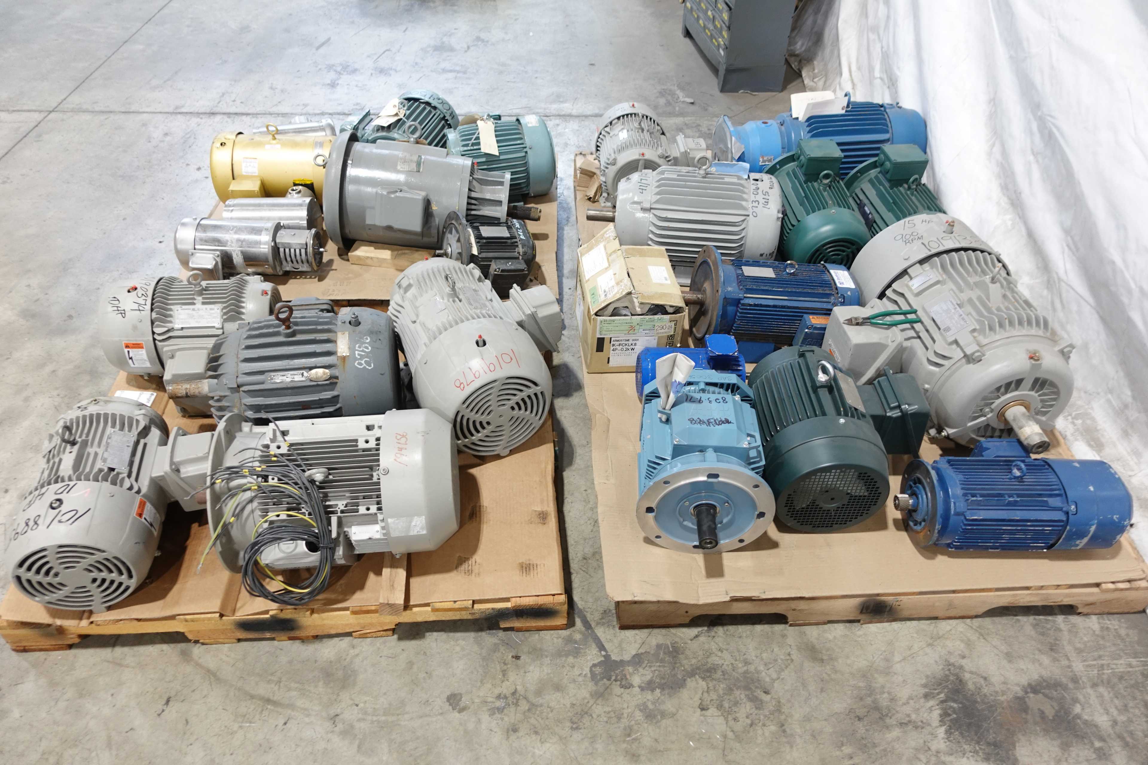SKU 1732825 - 4 PALLETS OF ASSORTED AC MOTORS - AC MOTOR