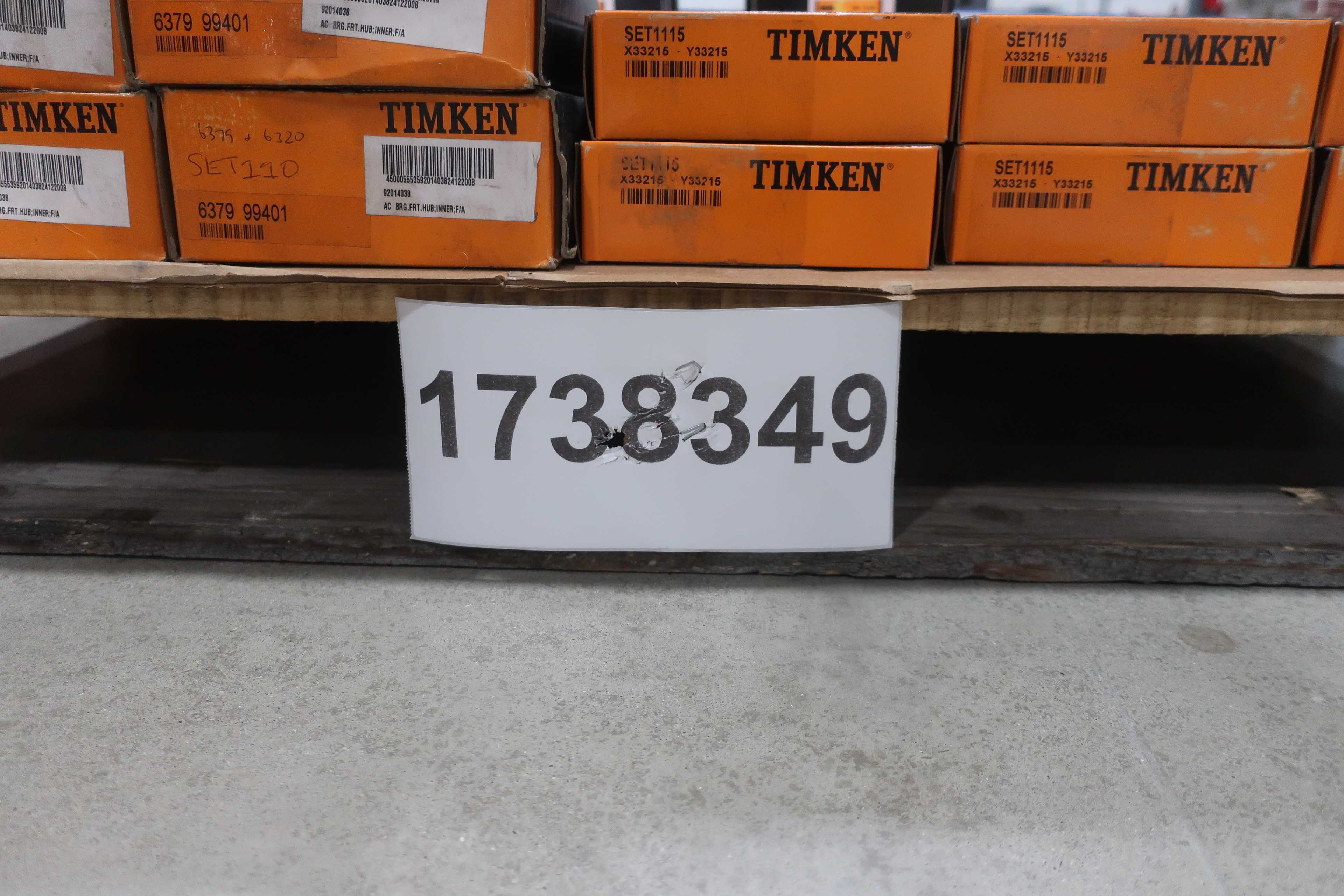 SKU 1738349 - PALLET OF ASSORTED ROLLER BEARINGS, SKF, FAG, TIMKEN - BEARINGS
