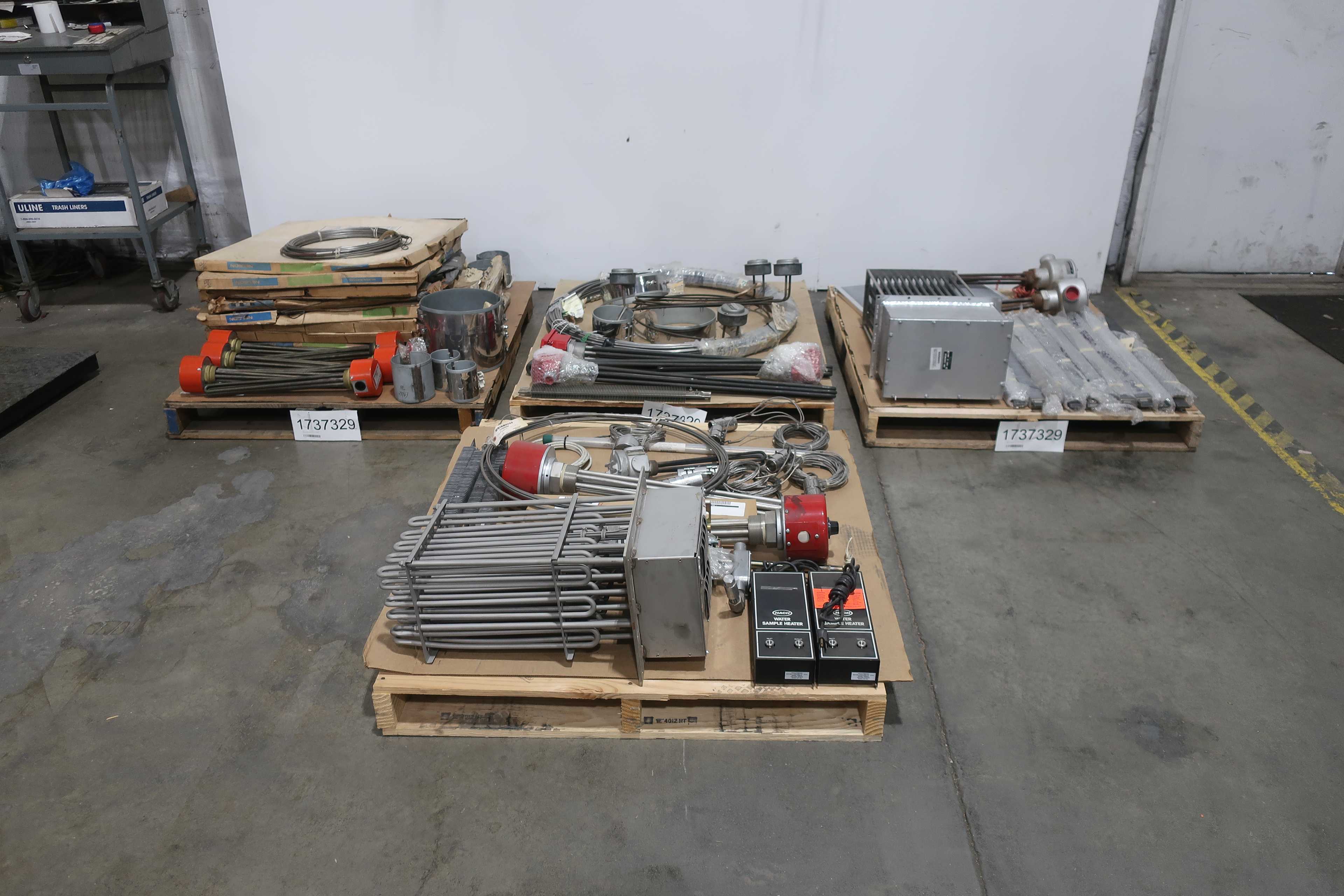 SKU 1737329 - 4 PALLETS OF ASSORTED HEATING ELEMENTS - HEATING ELEMENTS