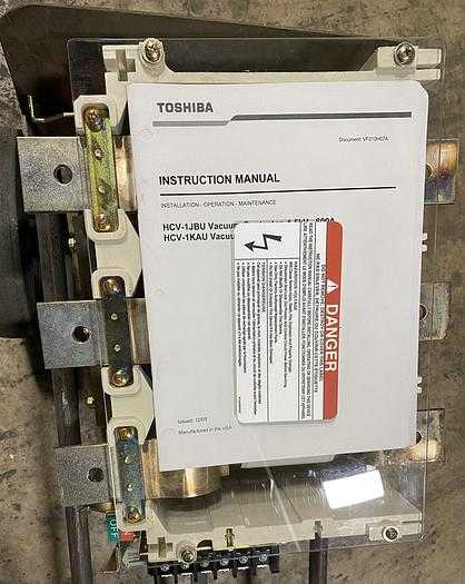 TOSHIBA HCV-1JBU LV VACUUM CONTACTOR 600A, 208-1500V, 42KA IC, 100-240V CONTROL - AC CONTACTOR