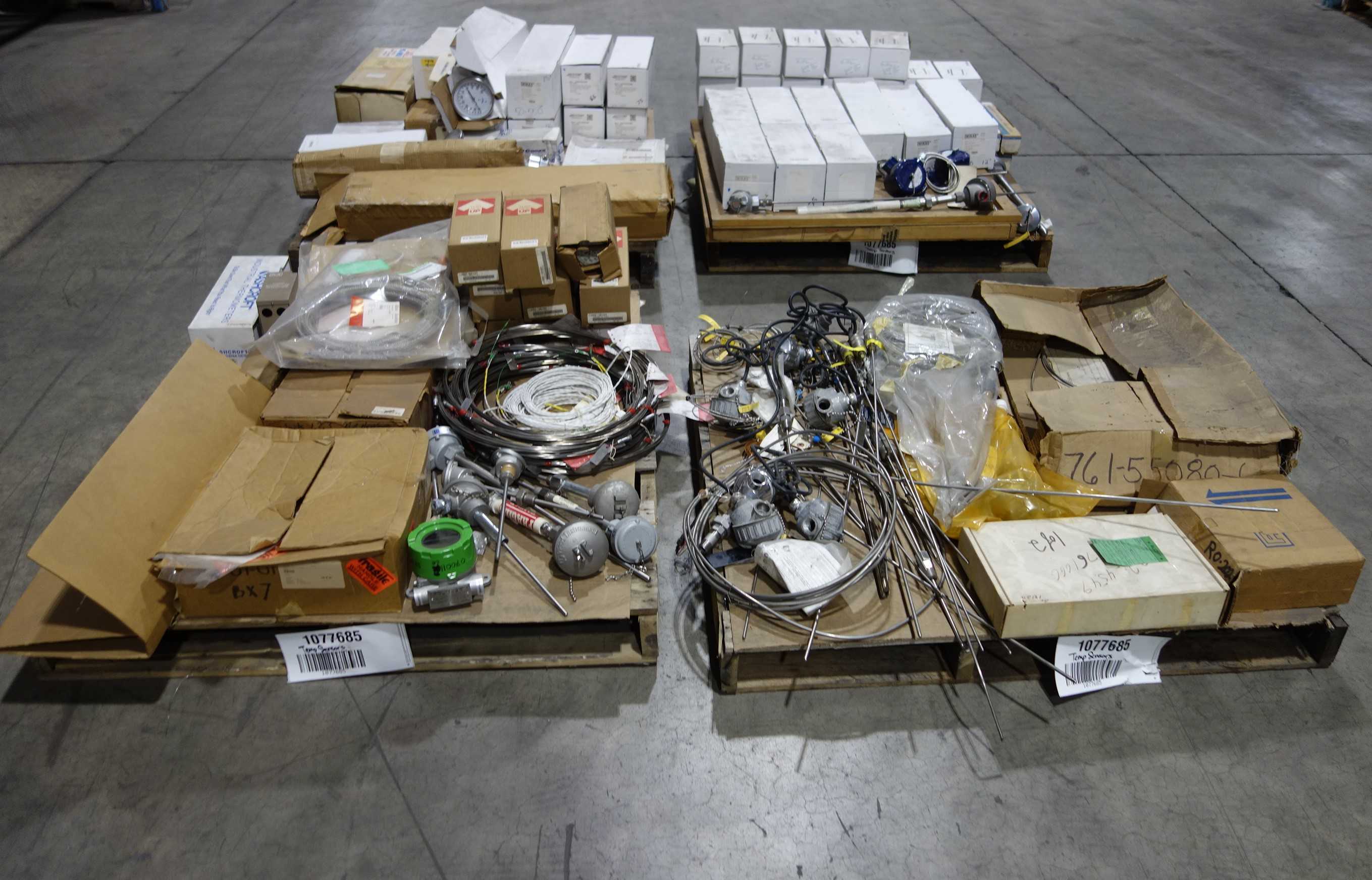 4 PALLETS OF ASSORTED TEMPERATURE SENSORS - SENSORS