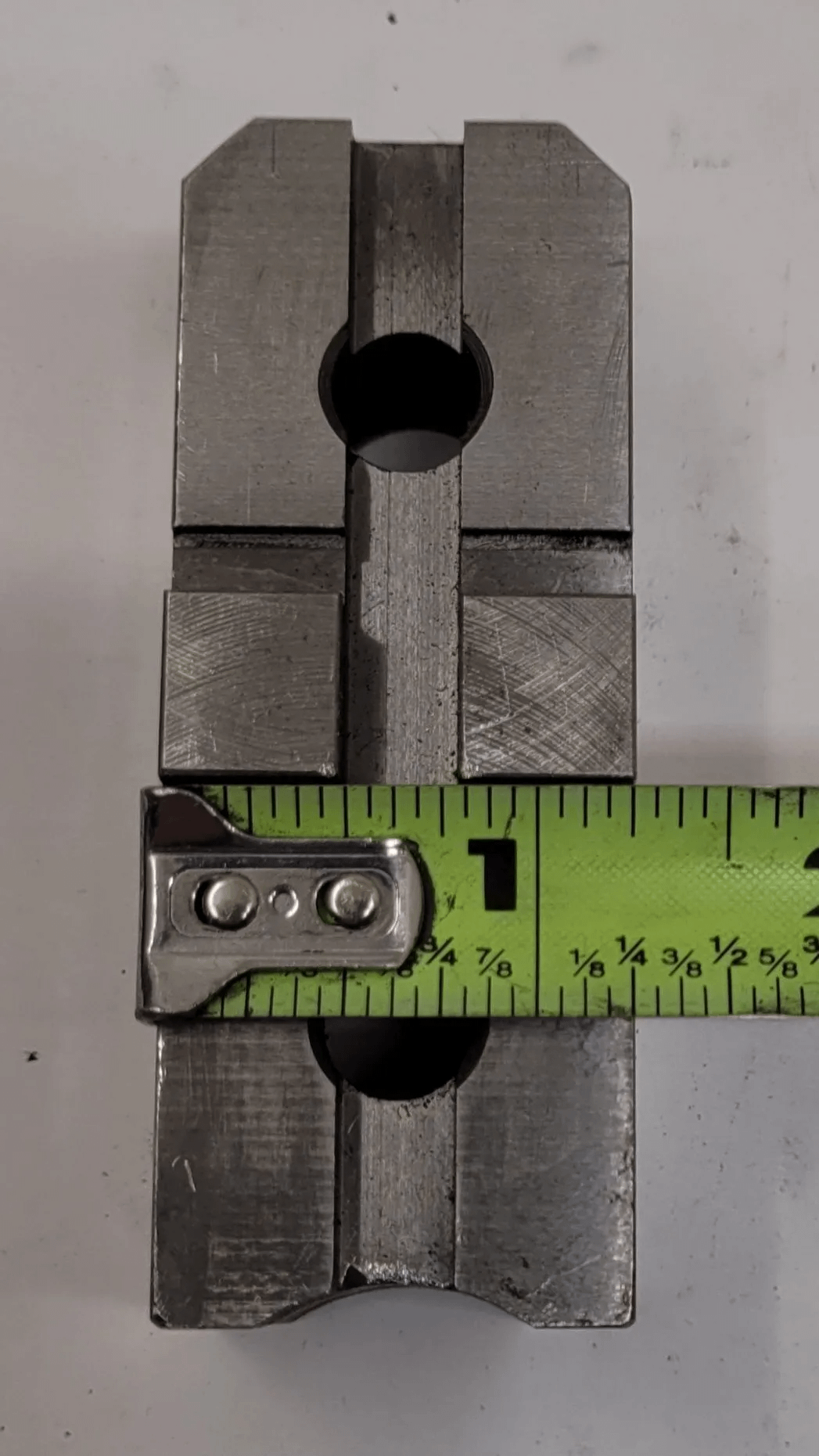 3-PIECE LATHE CHUCK JAWS, 3-3/8" X 1-1/2" X 1-1/4" DIMENSIONS, STAMPED 1-3 - MACHINE TOOLING