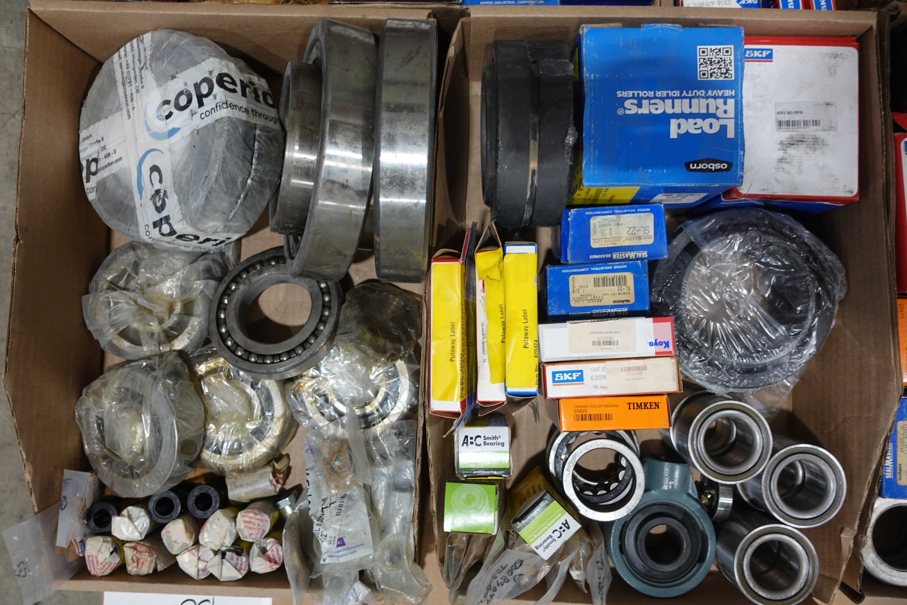 SKU 1748141 - PALLET OF ASSORTED BEARINGS, ROLLER, BALL, NEEDLE, CAM FOLLOWERS, INSERT, MOUNTED - BEARINGS