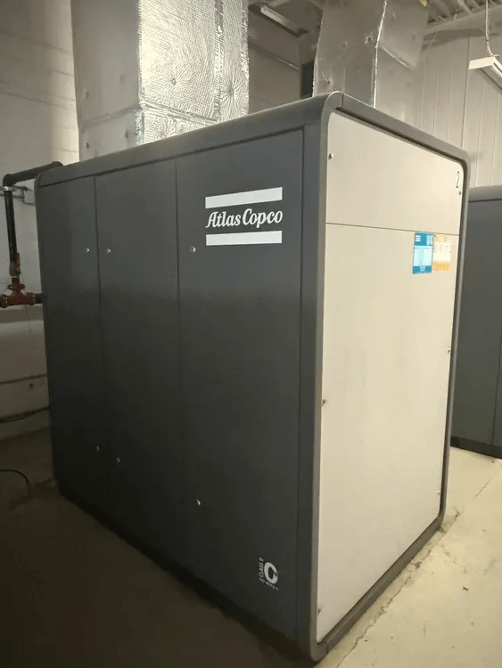 2010 ATLAS COPCO ZT55 ROTARY SCREW AIR COMPRESSOR, 79 HP, 290 CFM, 131 PSIG, 600V, 3-PHASE - STATIONARY AIR COMPRESSOR