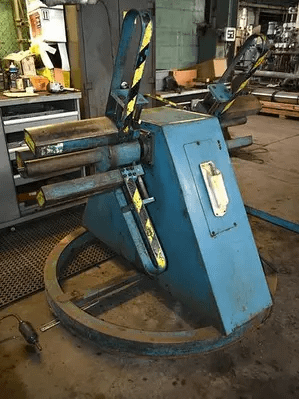 P/A INDUSTRIES DSRA600D MOTORIZED DOUBLE-END COIL REEL, 600 LB MAX WEIGHT, 8" WIDTH - COIL STOCK REELS