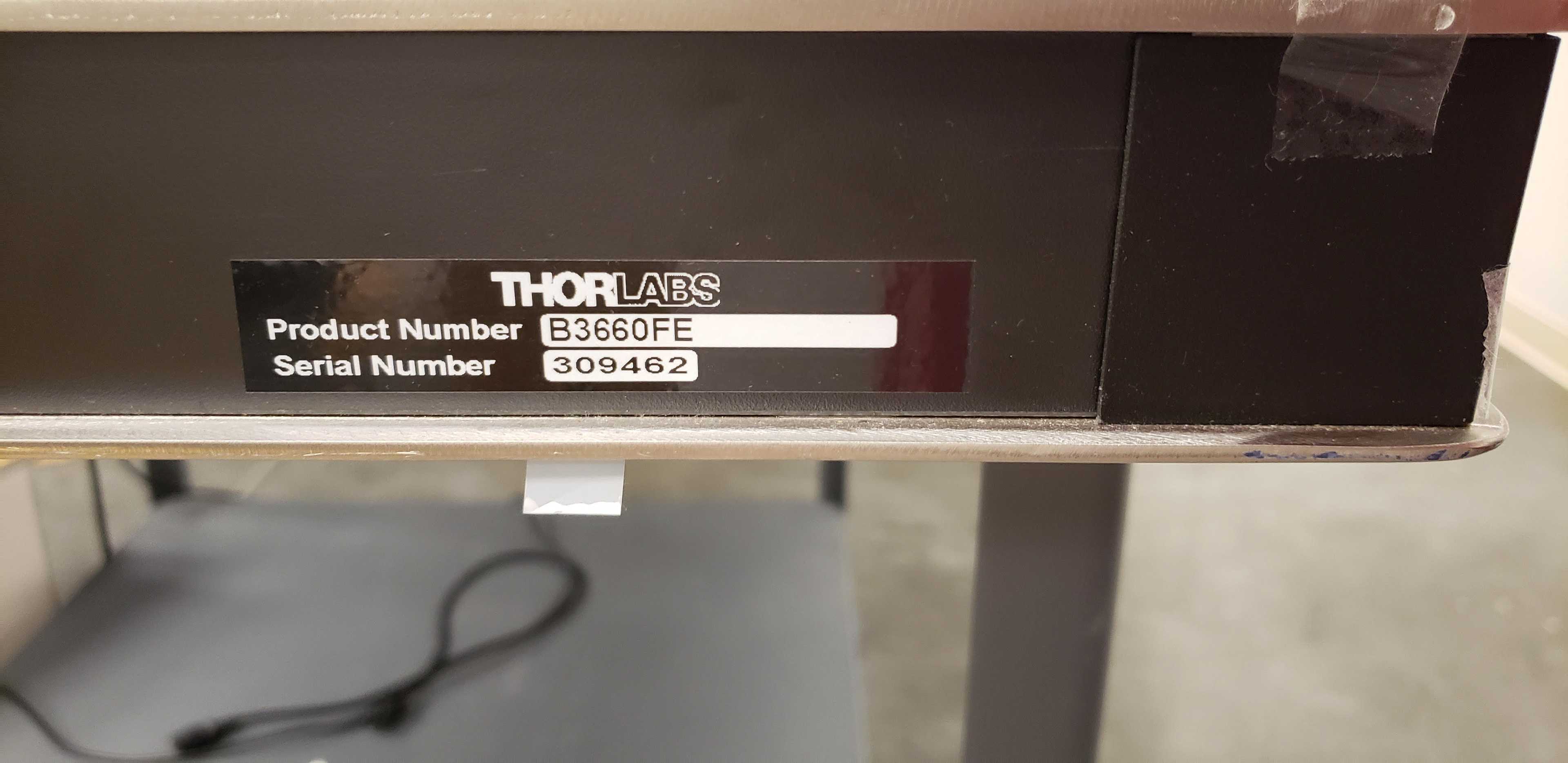 THORLABS OPTICS TABLE 60" X 36" - WORK TABLE