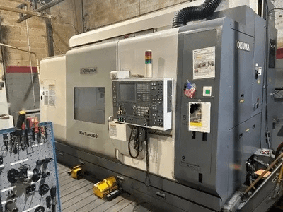 OKUMA MACTURN 250-2S/1000 5-AXIS CNC TURNING CENTER W/LIVE MILLING (3.15" BORE) - CNC LATHES