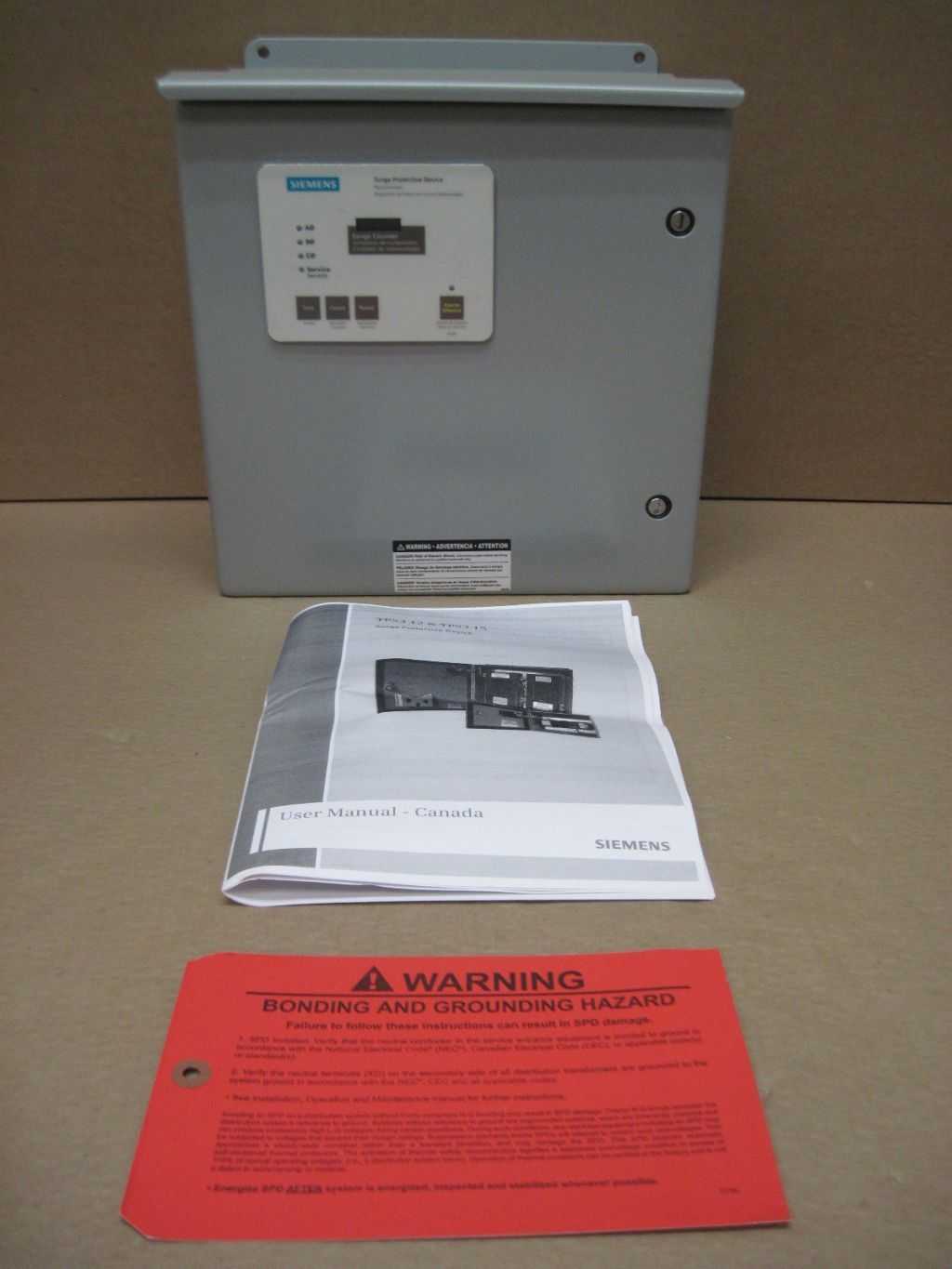 2017 SIEMENS TPS3C12100X02 SURGE PROTECTIVE DEVICE - SURGE SUPPRESSOR