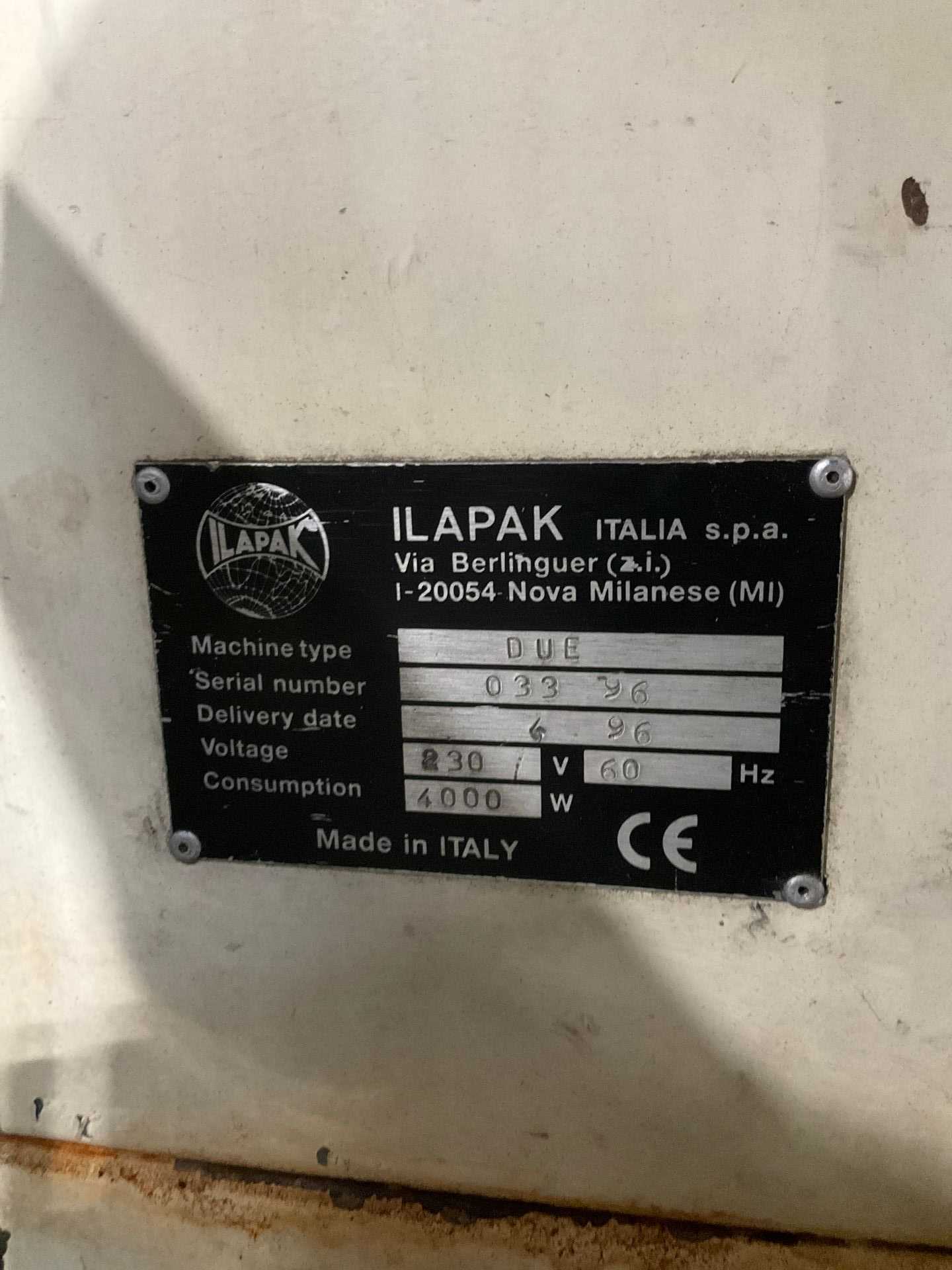 ILAPAK DUE WRAPPER PACKAGING MACHINE - PACKAGING