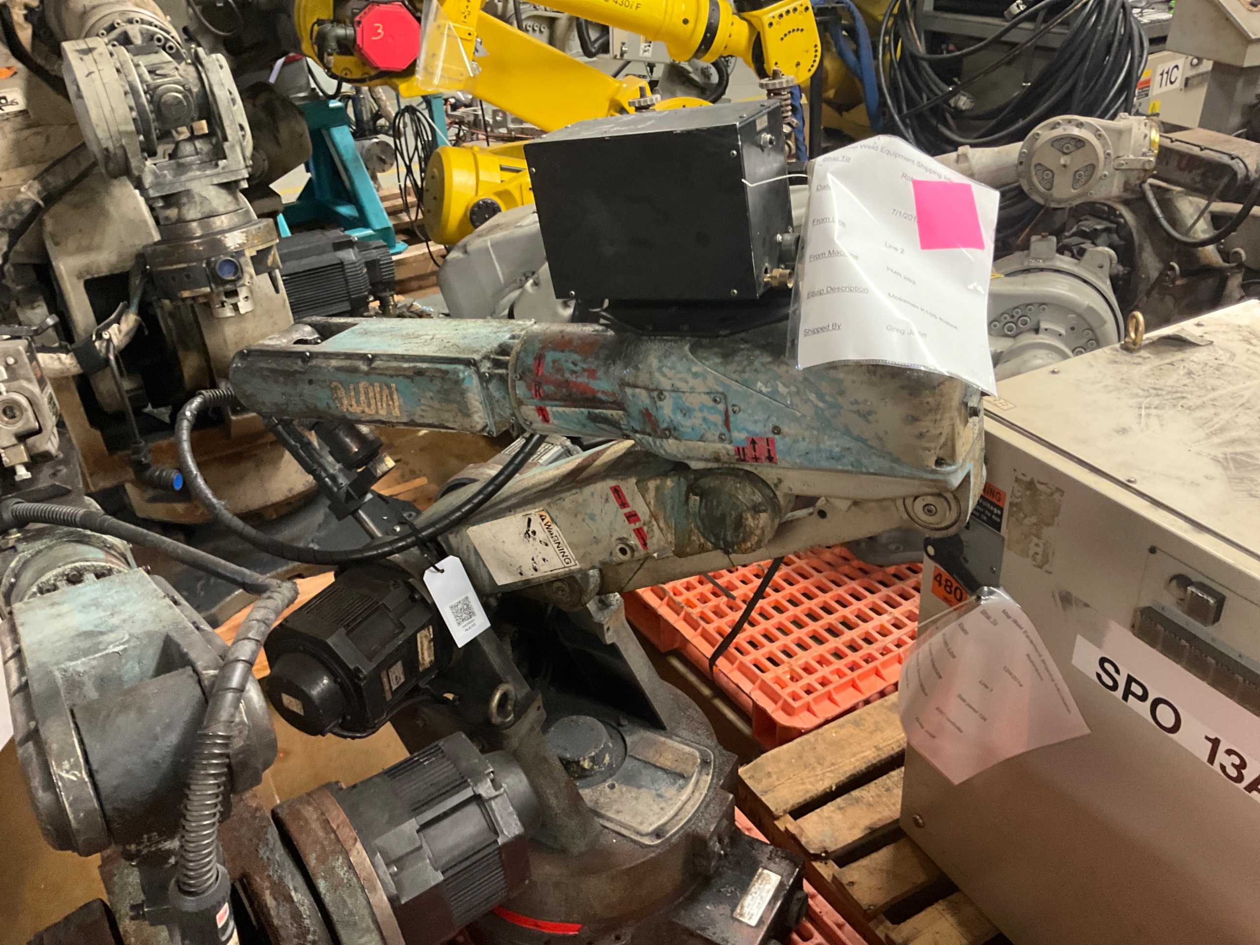 1992 YASKAWA MOTOMAN YRFL-NNA10GB ROBOT - ARTICULATED ROBOTS