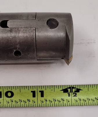 KENNAMETAL BORING BAR 1 1/2" X 12" OAL 1.5" SHANK 1.68" BORE HEAD WITH THREADING INSERT HEAD - MACHINE TOOLING