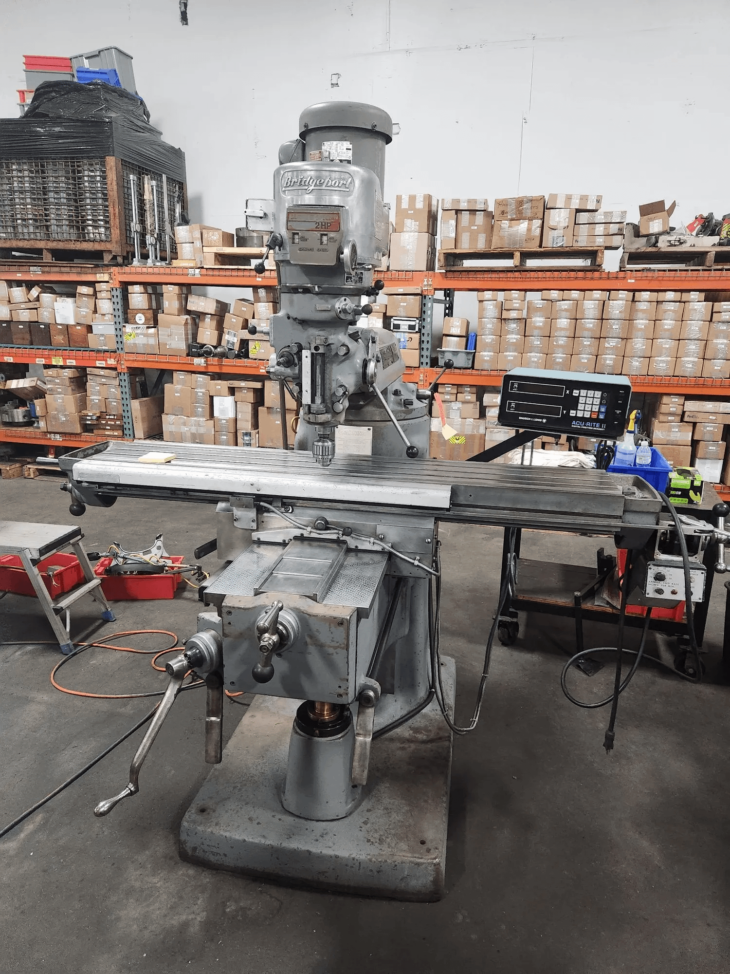 BRIDGEPORT SERIES II SPECIAL VERTICAL MILL, 11X58 TABLE, 2HP, R8, 60-4200 RPM, ACCURITE DRO - VERTICAL MILLING MACHINES