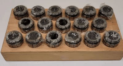 TECHNIKS TG 150 COLLET SET OF 17, 1 1/32" – 1 13/64" SIZES - MACHINE TOOLING