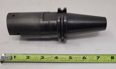 CARBOLOY INDEXABLE END MILL W/ CAT 40 TAPER, OAL: 7.125”, PROJECTION: 4.250”, BODY DIAMETER: 2.00” - MACHINE TOOLING