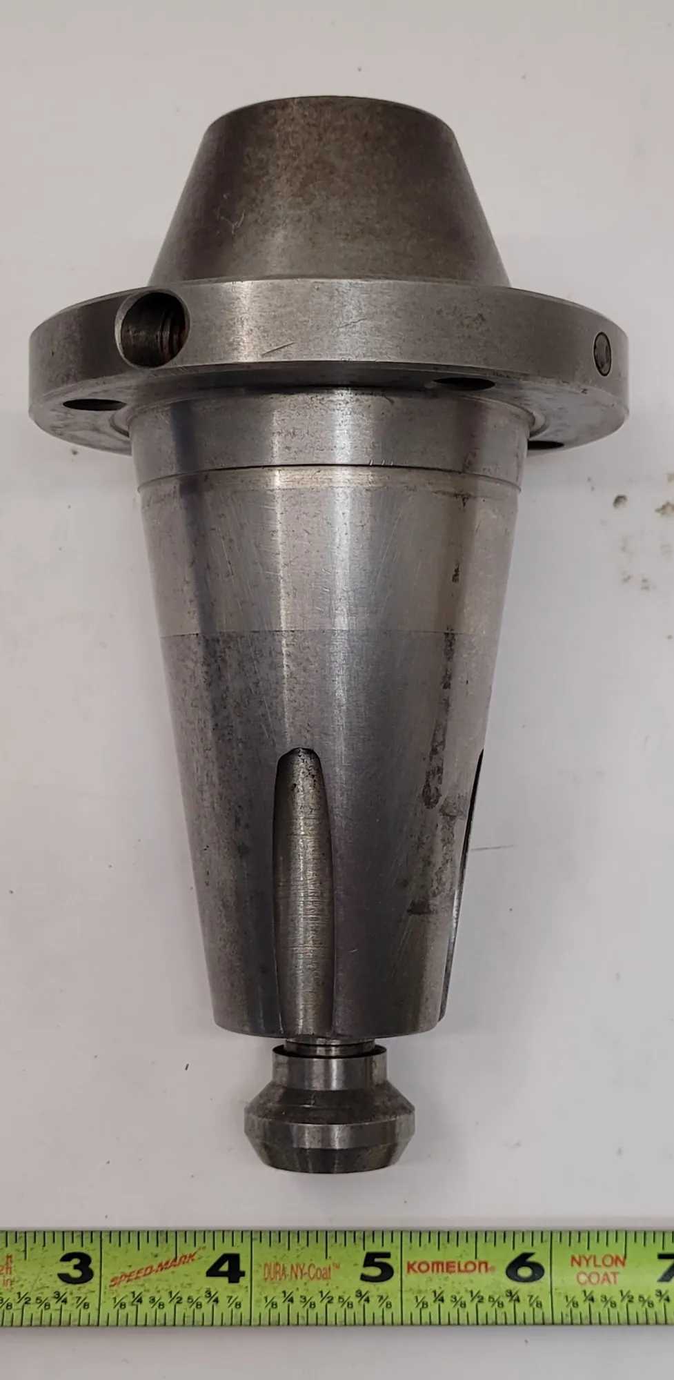 NIKKEN KM COLLET CHUCK TOOL HOLDER, CAT 50, 1-1/4" SIZE, 7" OAL, INCLUDES KM 1-1/4-20 COLLET - MACHINING TOOLING & PARTS