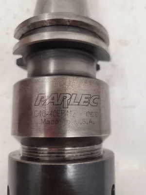 PARLEC C40-40ER412 CAT40 COLLET CHUCK (4.0" GAGE LENGTH, 6.75” OAL, 2.5” BODY DIA) - MACHINE TOOLING