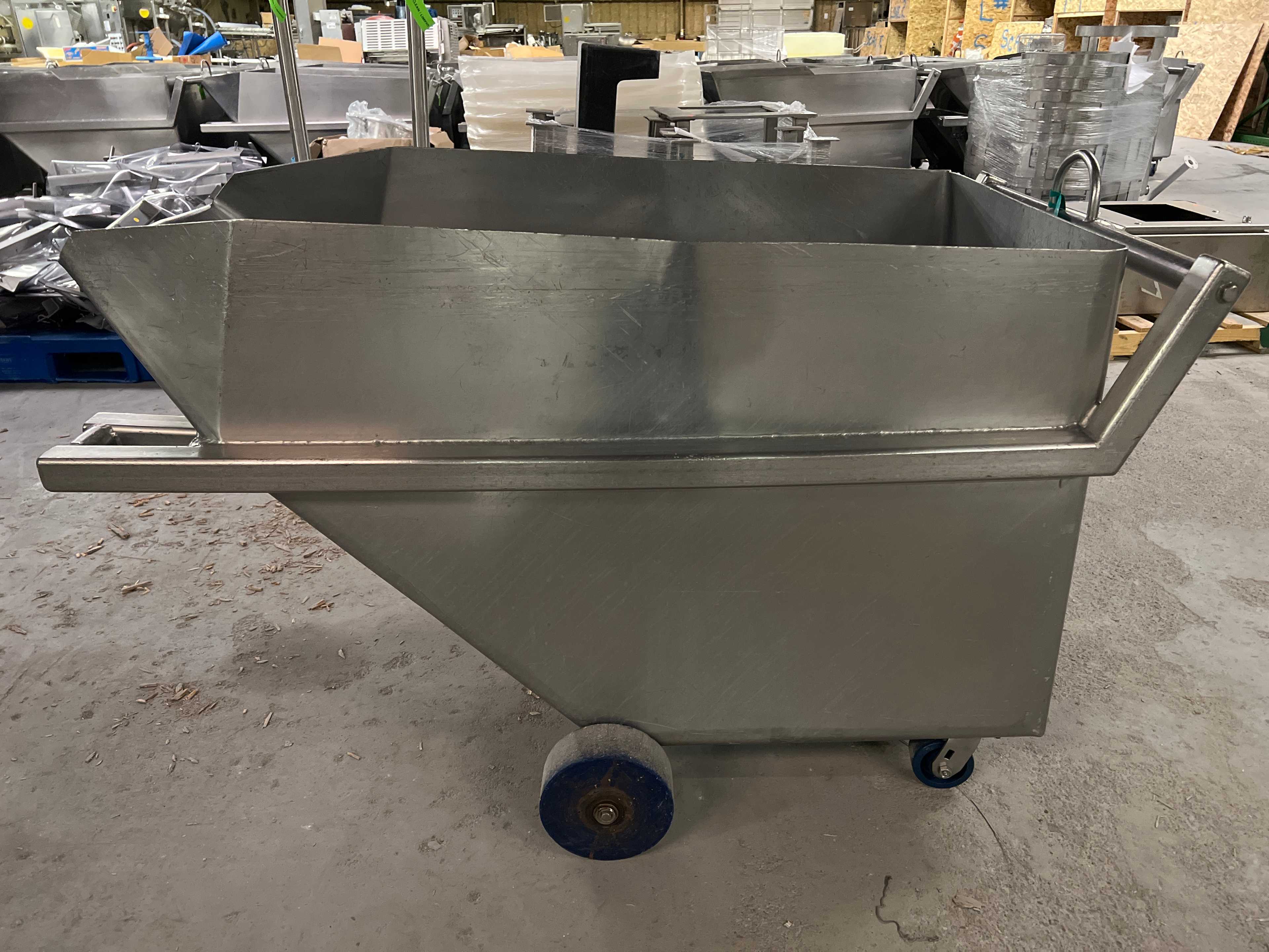 Stainless Steel Dump Cart Hopper - ROLLING CARTS