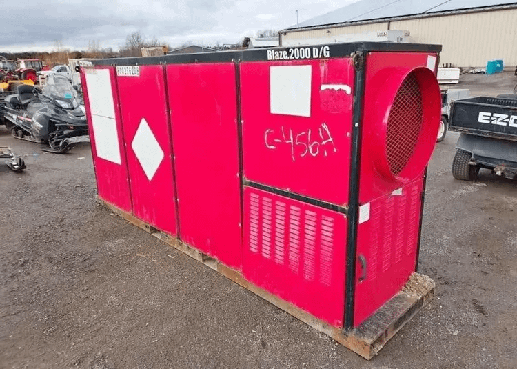 ECO BLAZE 2000D/G MOBILE INDUSTRIAL HEATER, DUAL-FUEL DIESEL/LPG, 2,000,000 BTU/HR, 120V - UNIT HEATER