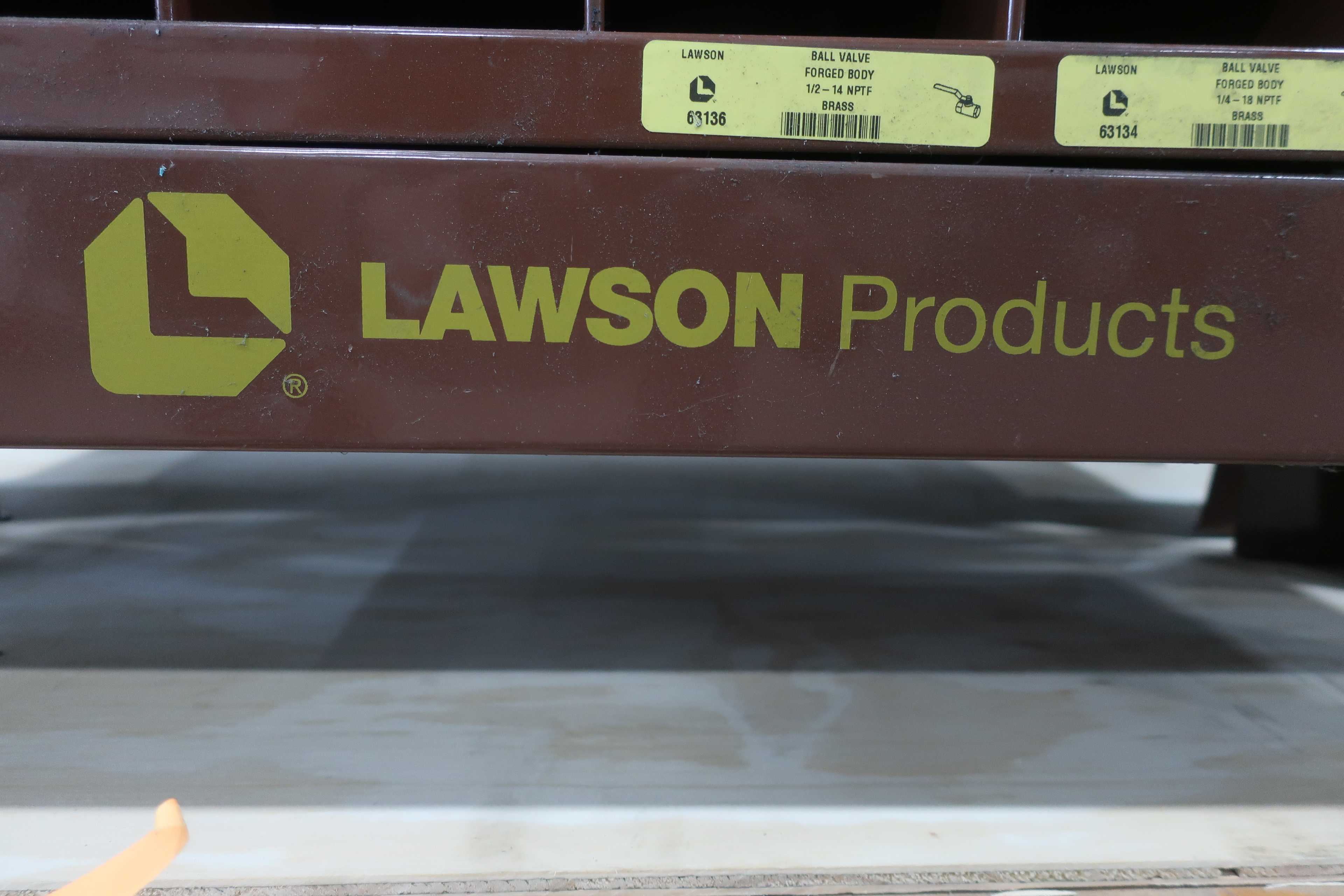 LOT OF 2 LAWSON PIGEONHOLE STORAGE CABINETS - STORAGE CABINET