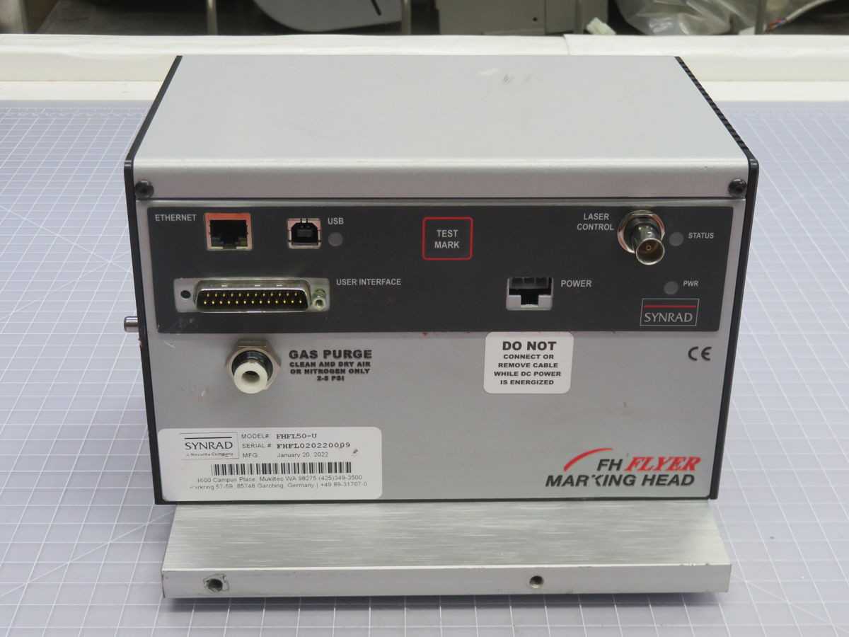 SYNRAD FHFL50-U FHFL020220009, 2 AXIS, 10.6 ΜM WAVELENGTH, 20 MM APERTURE - LASER CUTTING MACHINES
