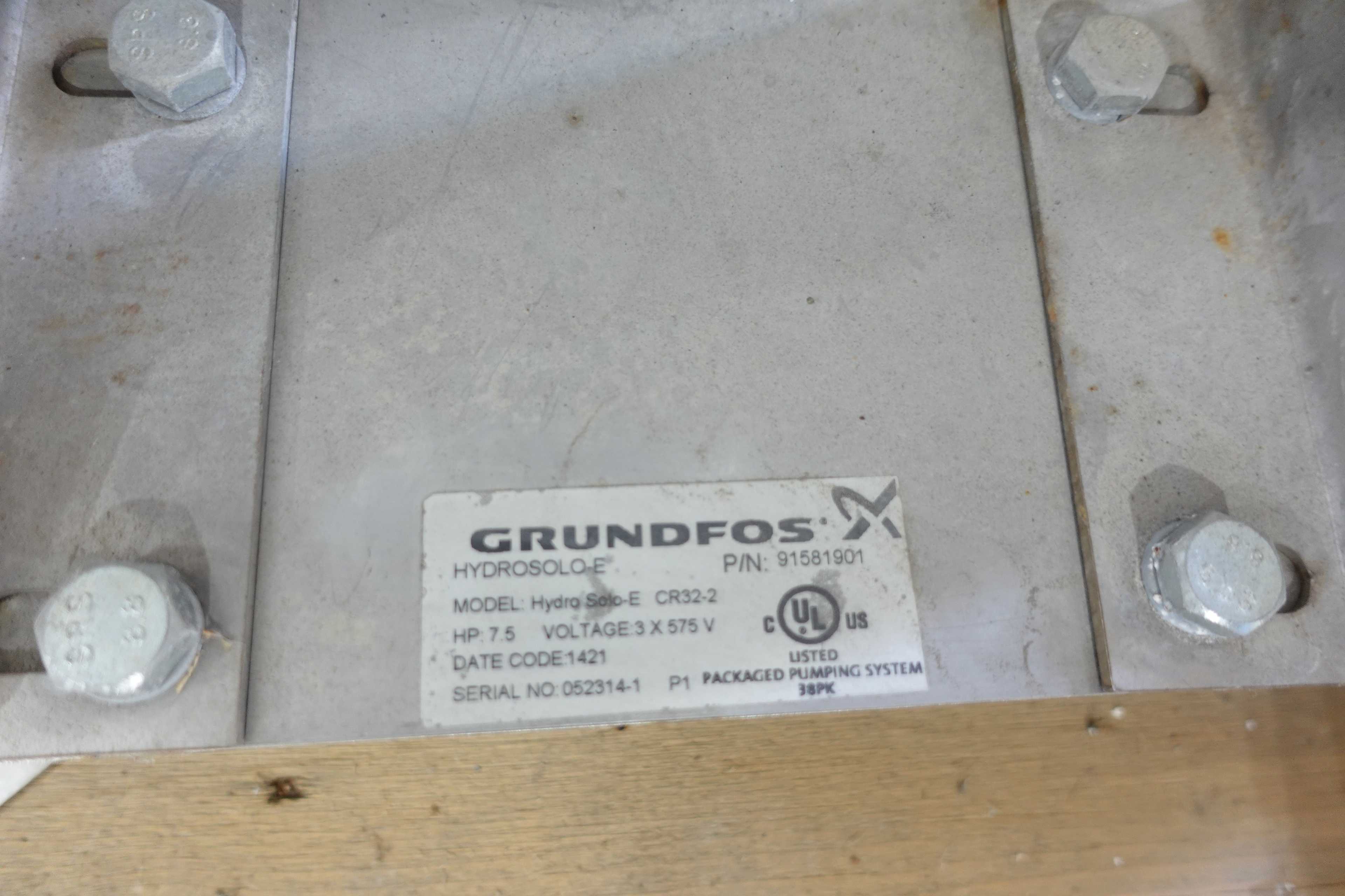 GRUNDFOS HYDRO-SOLO-E CR32-2 MULTI-STAGE PUMP - MULTI-STAGE PUMP