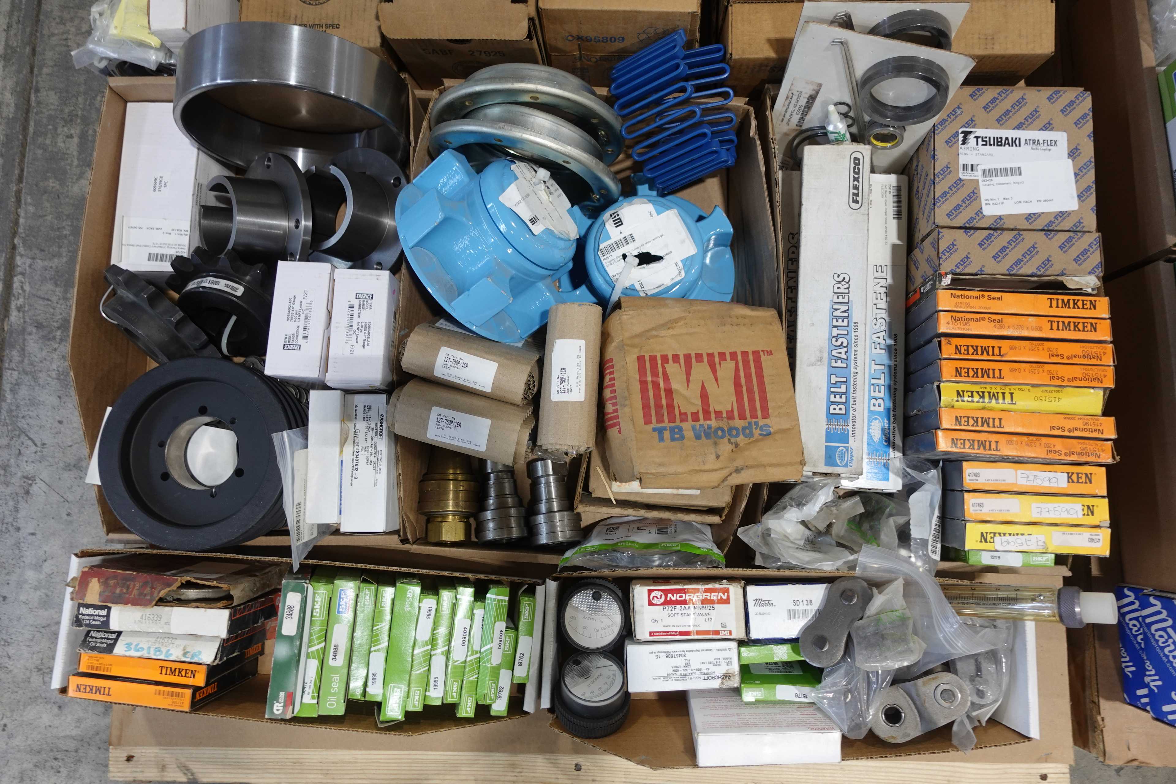 SKU 1737470 - 4 PALLETS OF ASSORTED POWER TRANSMISSION REPLACEMENT PARTS - POWER TRANSMISSION