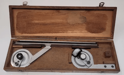 BROWN & SHARPE - 12" PROTRACTOR SET - MACHINE TOOLING