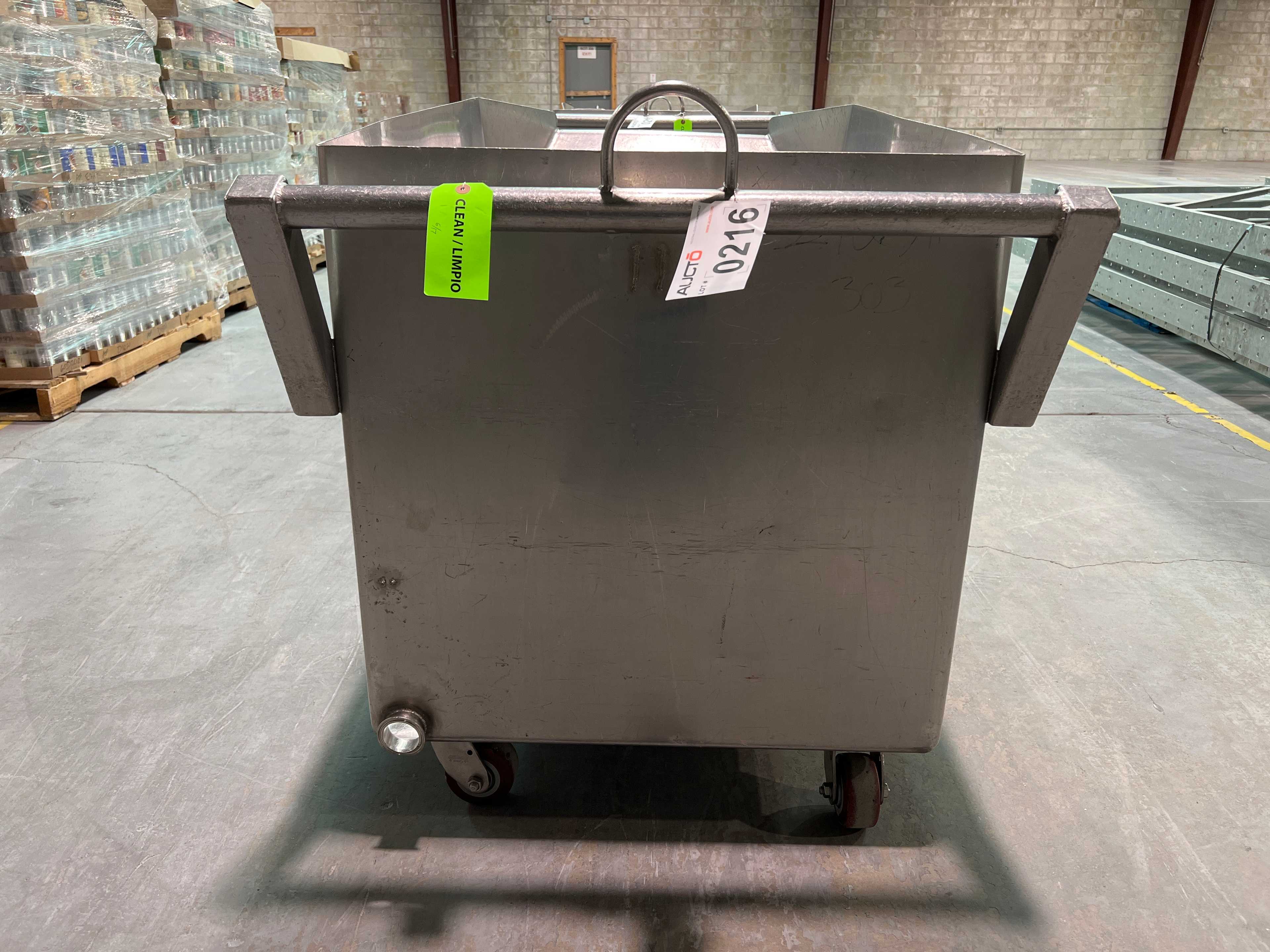 Stainless Steel Dump Cart Hopper - ROLLING CARTS