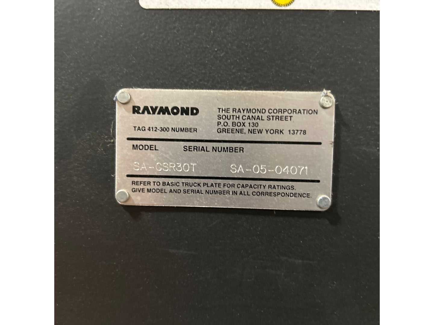 RAYMOND SA-CSR30T REACH TRUCK - REACH TRUCKS